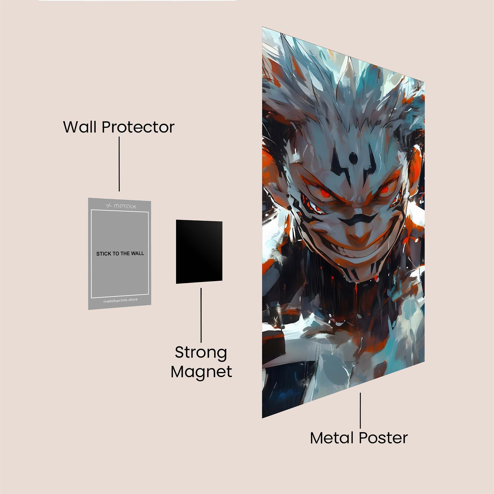 Sukuna Fierce Safe Wall Magnetic / M