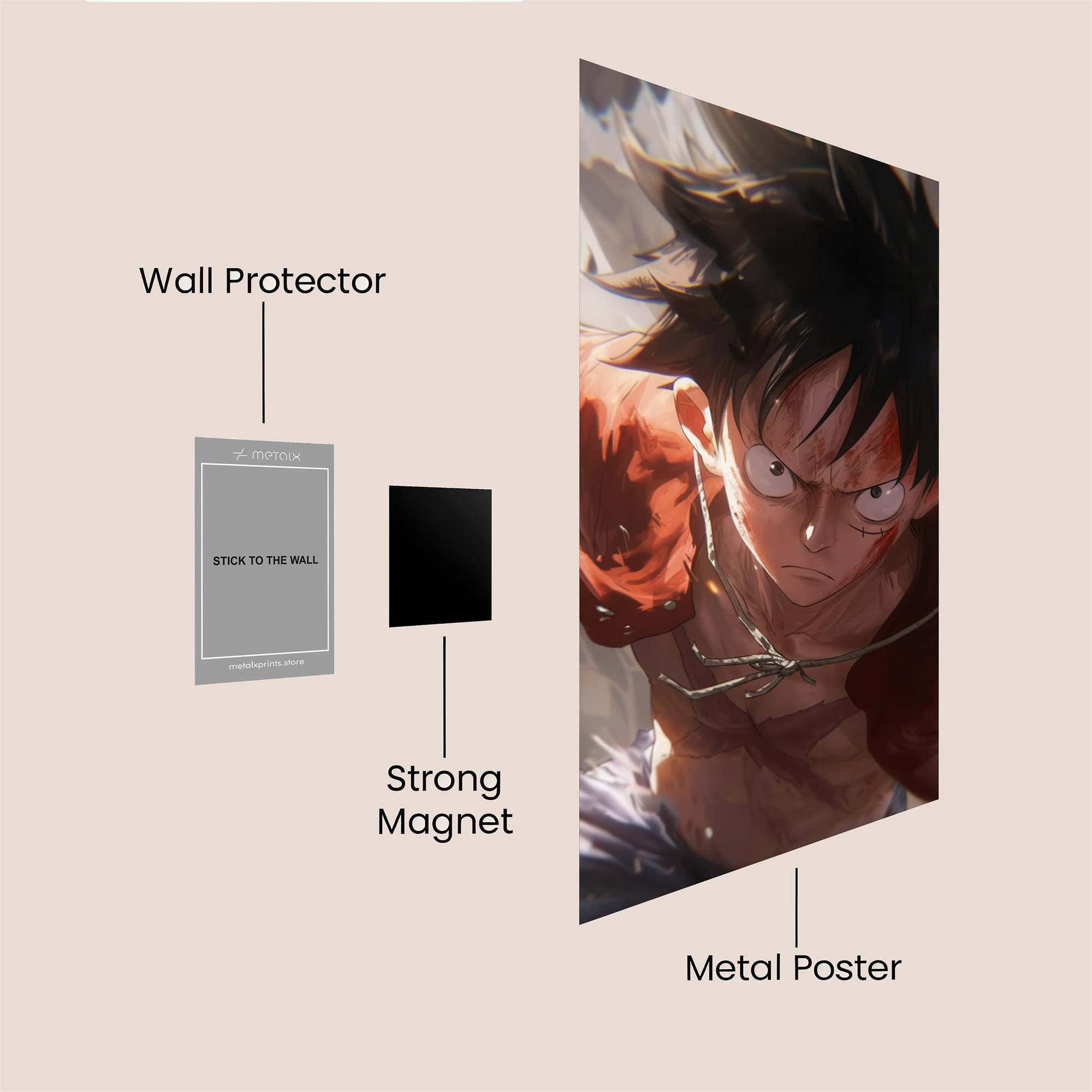 Luffy Resolute Safe Wall Magnetic / M