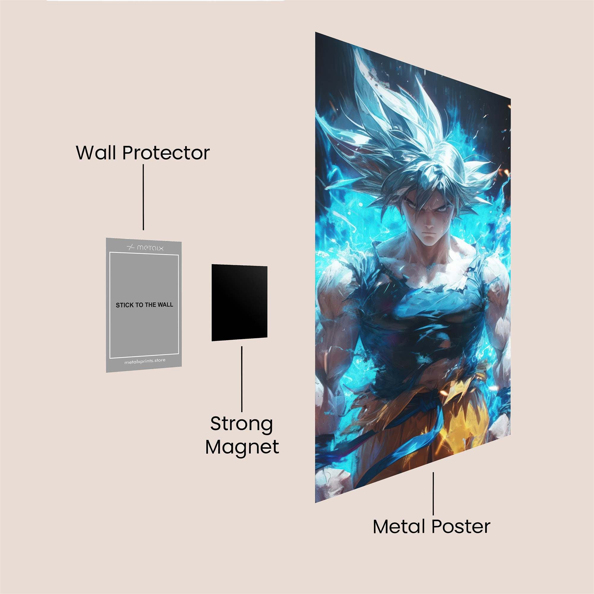 Goku Radiance Safe Wall Magnetic / M