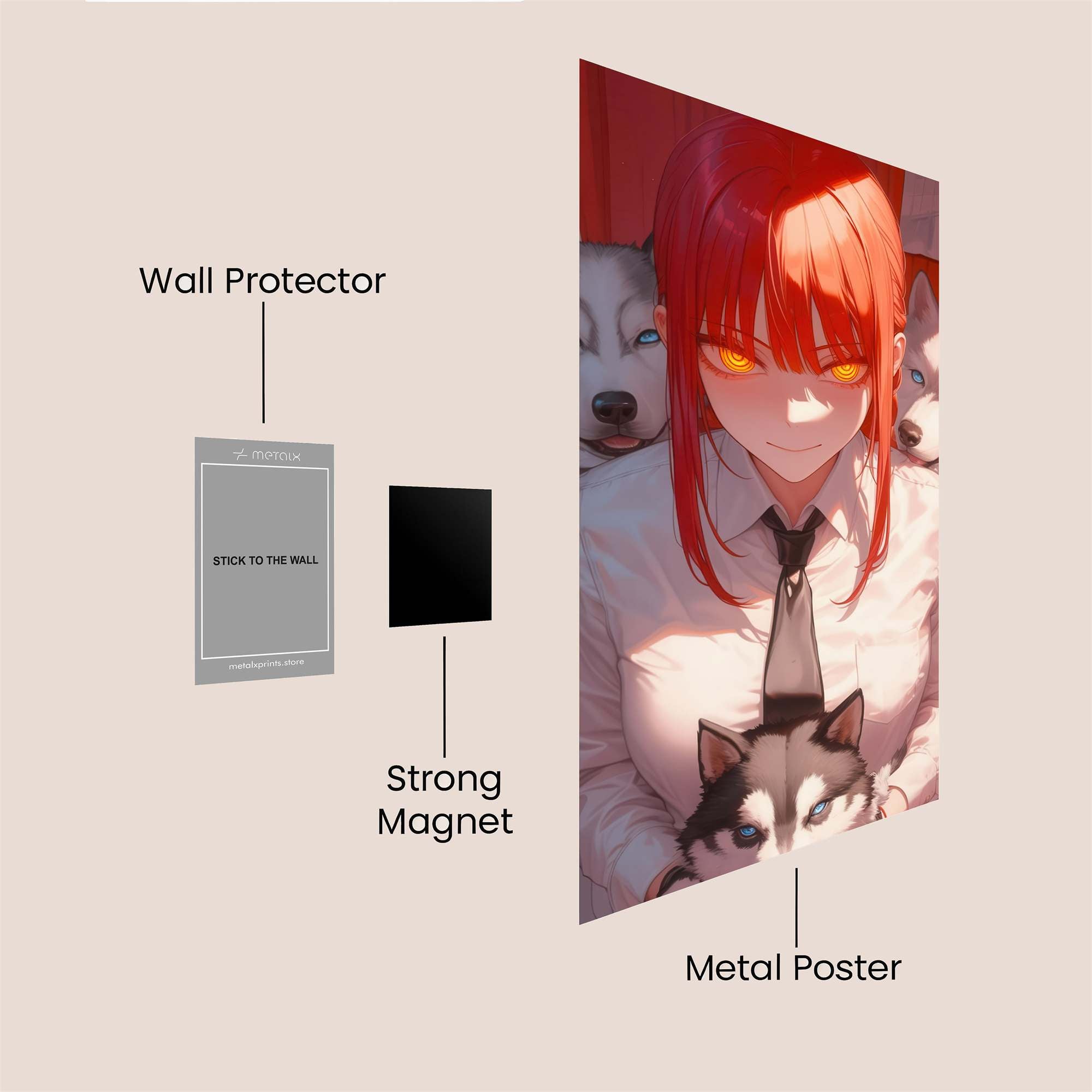 Makima Mysterious Safe Wall Magnetic / M