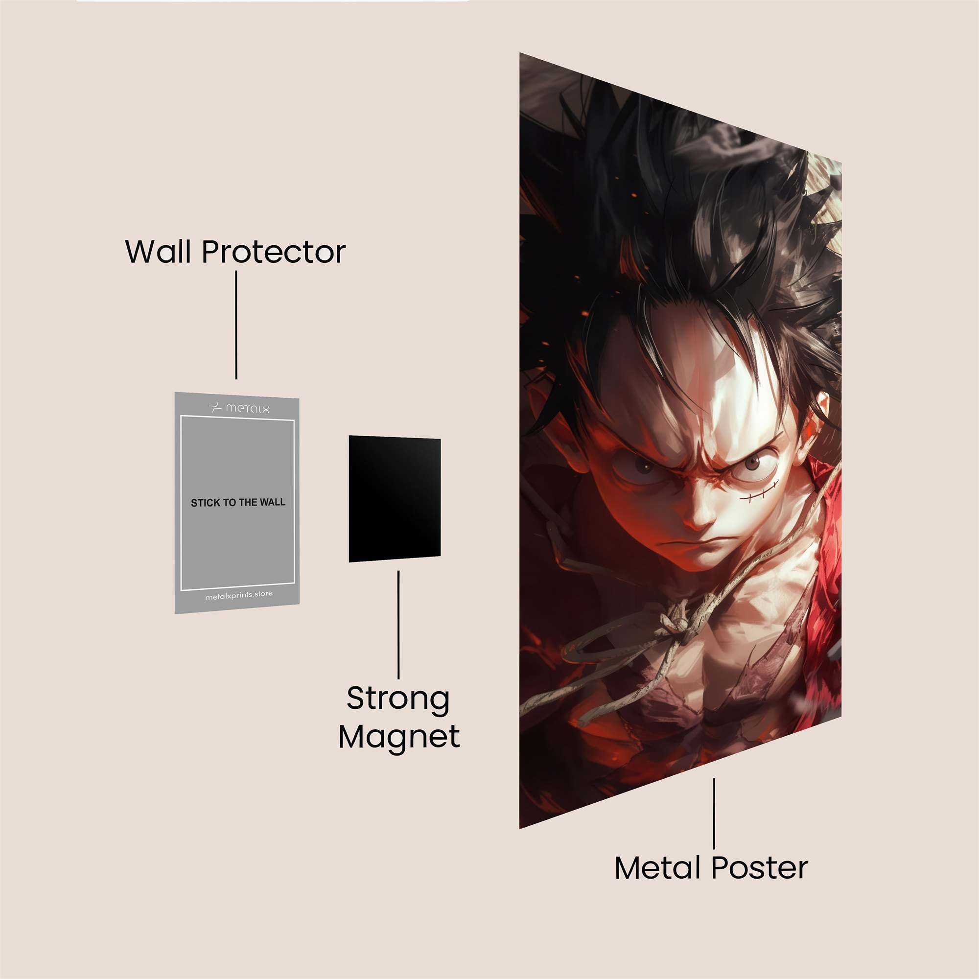 Luffy Intense Safe Wall Magnetic / M