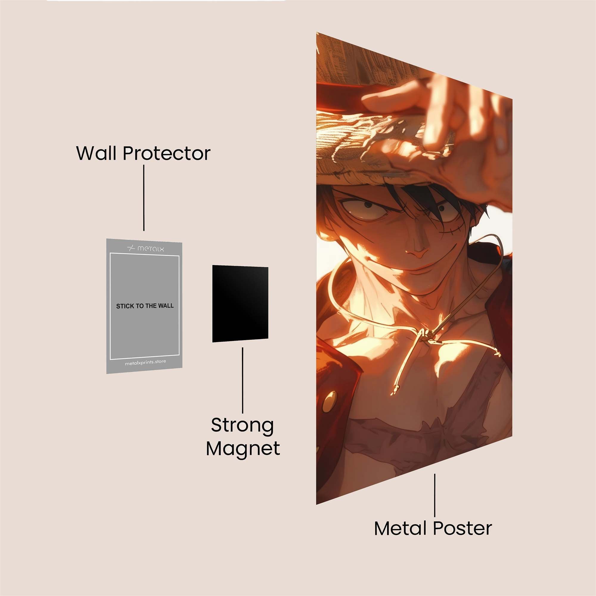 Luffy Radiant Safe Wall Magnetic / M