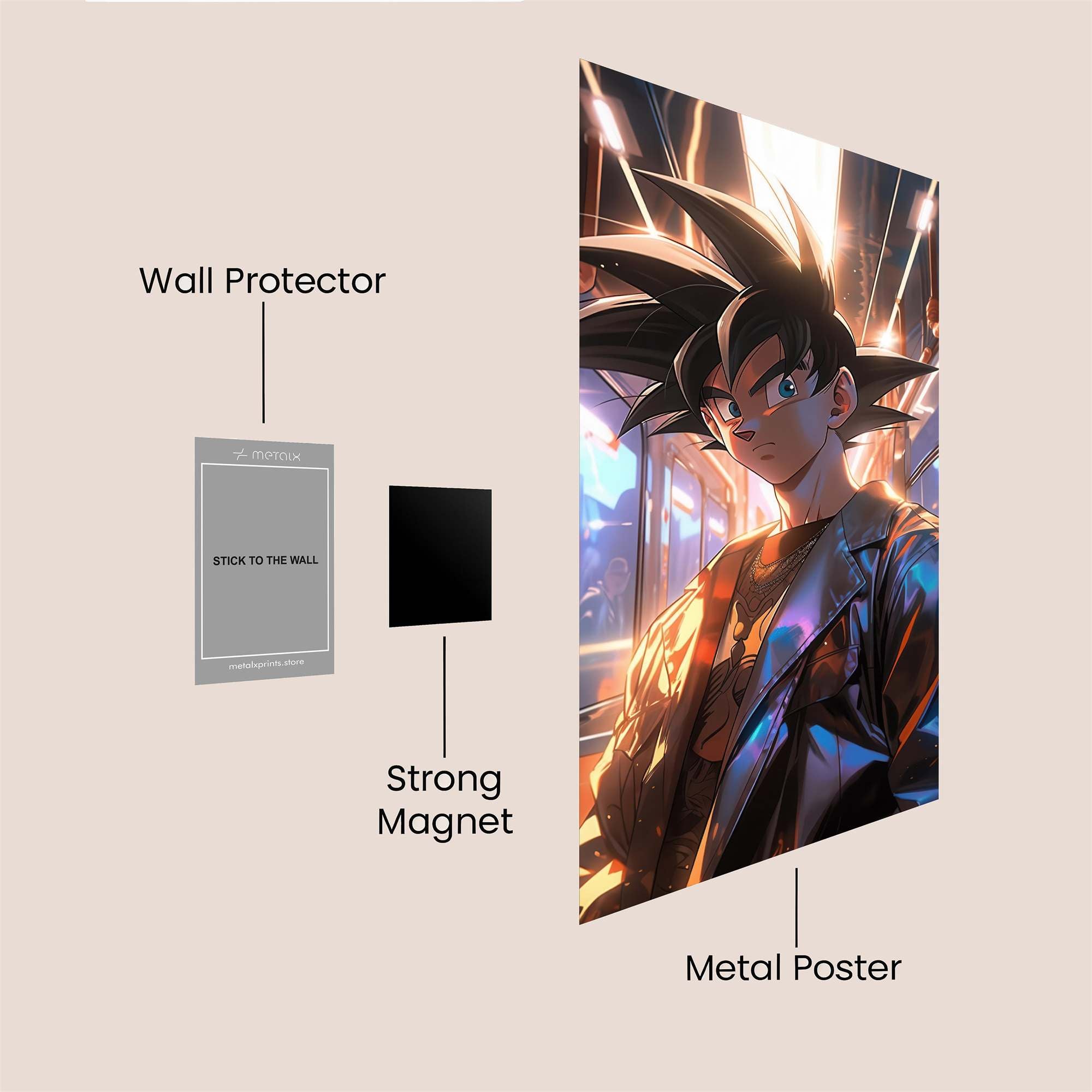 Goku Neon Safe Wall Magnetic / M