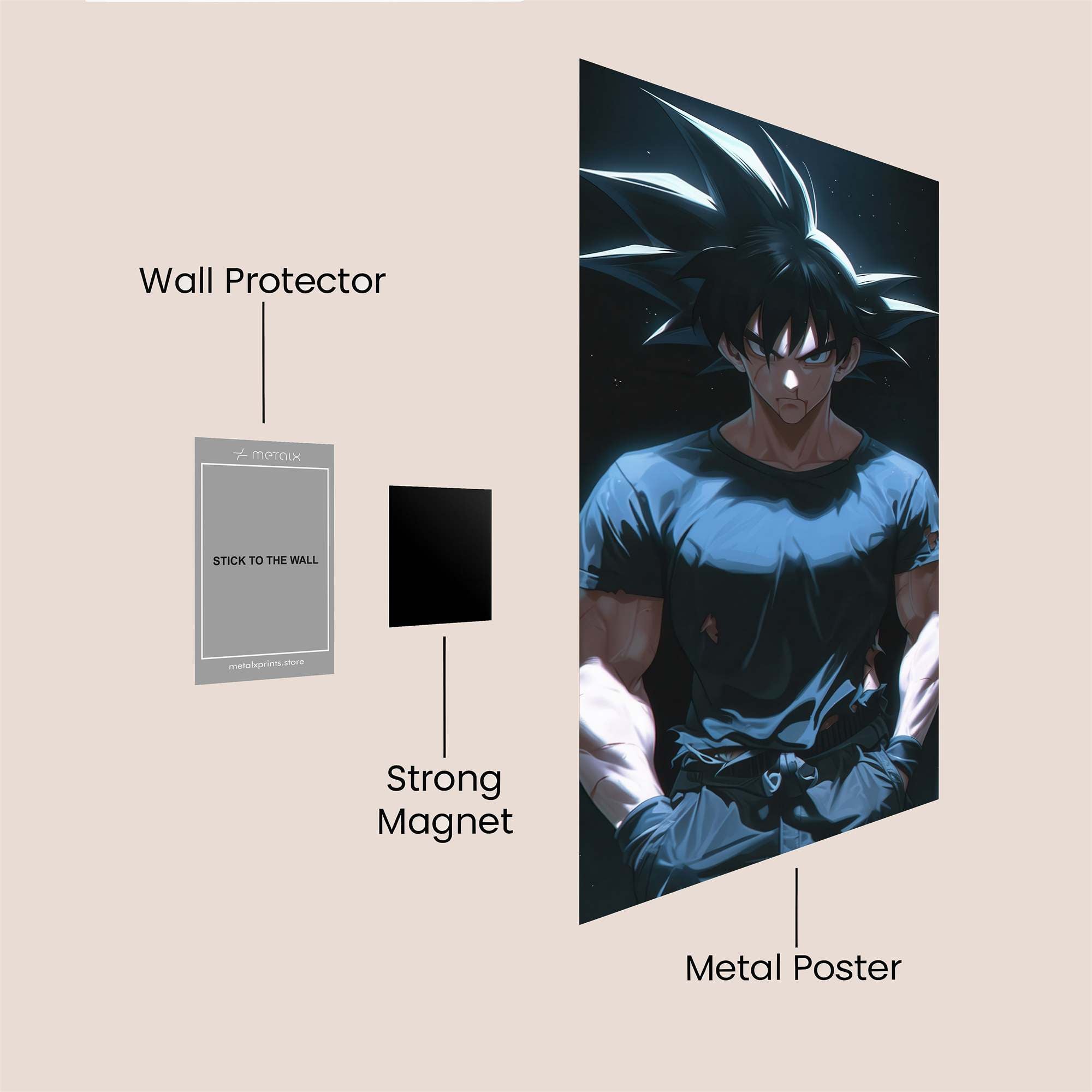 Goku Gloom Safe Wall Magnetic / M