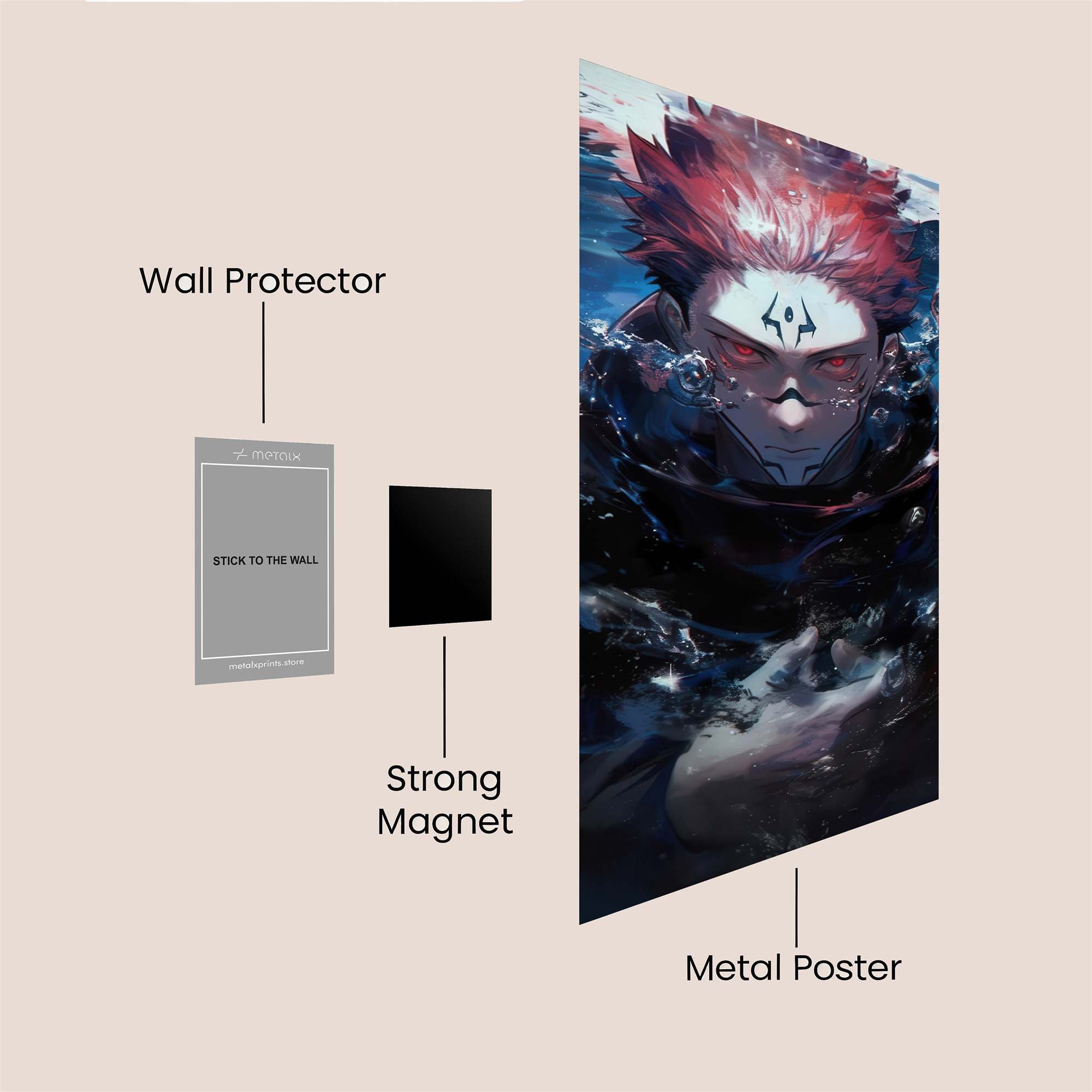 Sukuna Submerged Safe Wall Magnetic / M