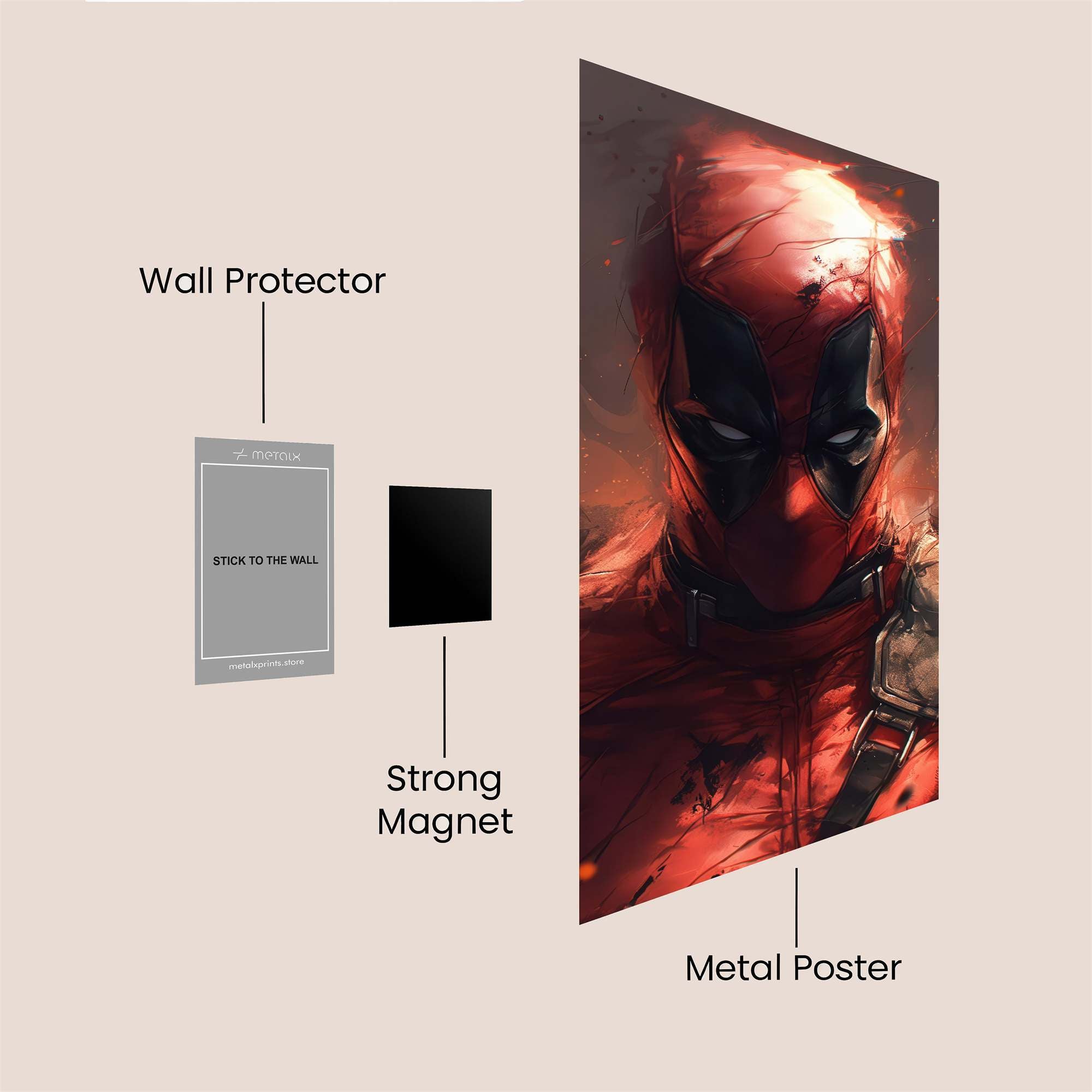 Deadpool Intense Safe Wall Magnetic / M