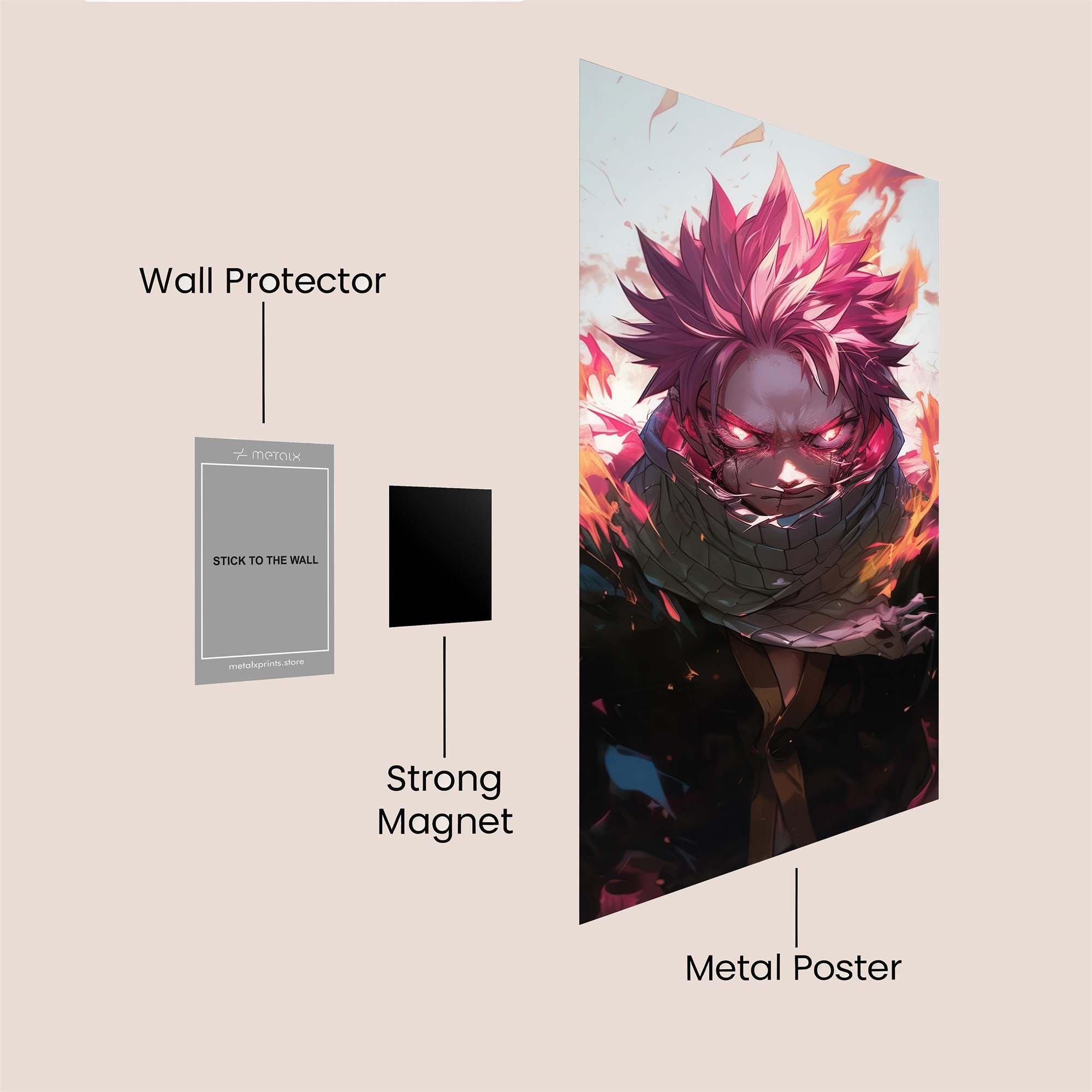 Natsu Rage Safe Wall Magnetic / M