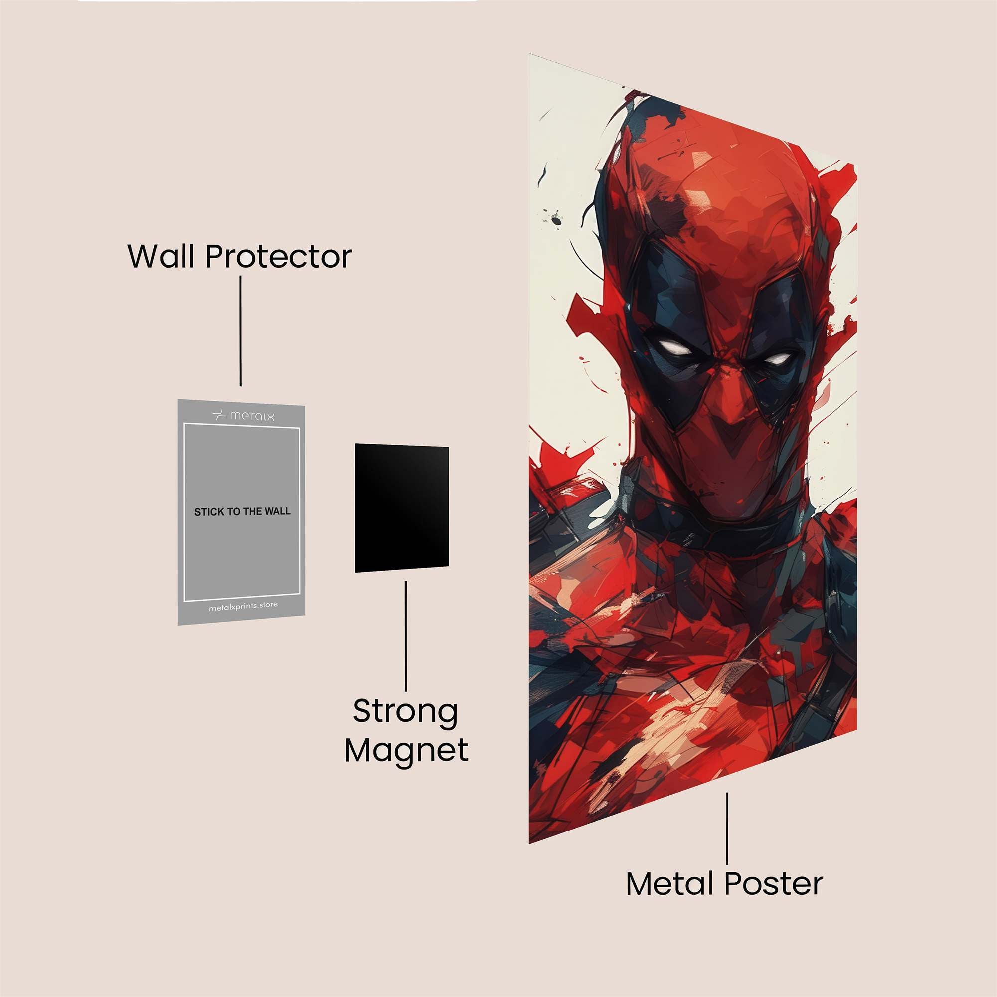 Deadpool Intense Safe Wall Magnetic / M