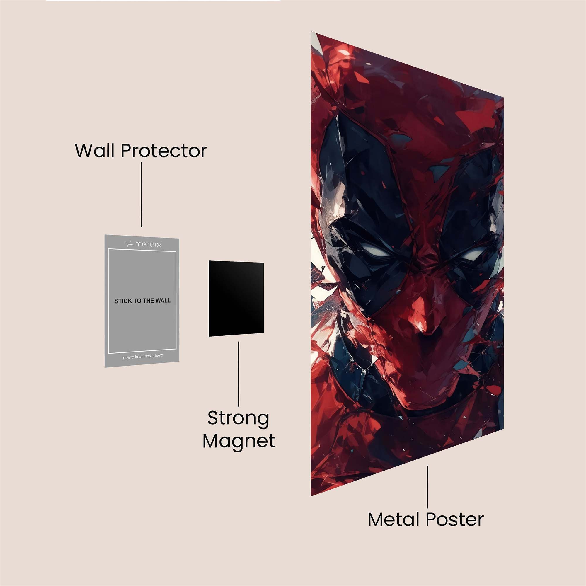 Deadpool Explosive Safe Wall Magnetic / M