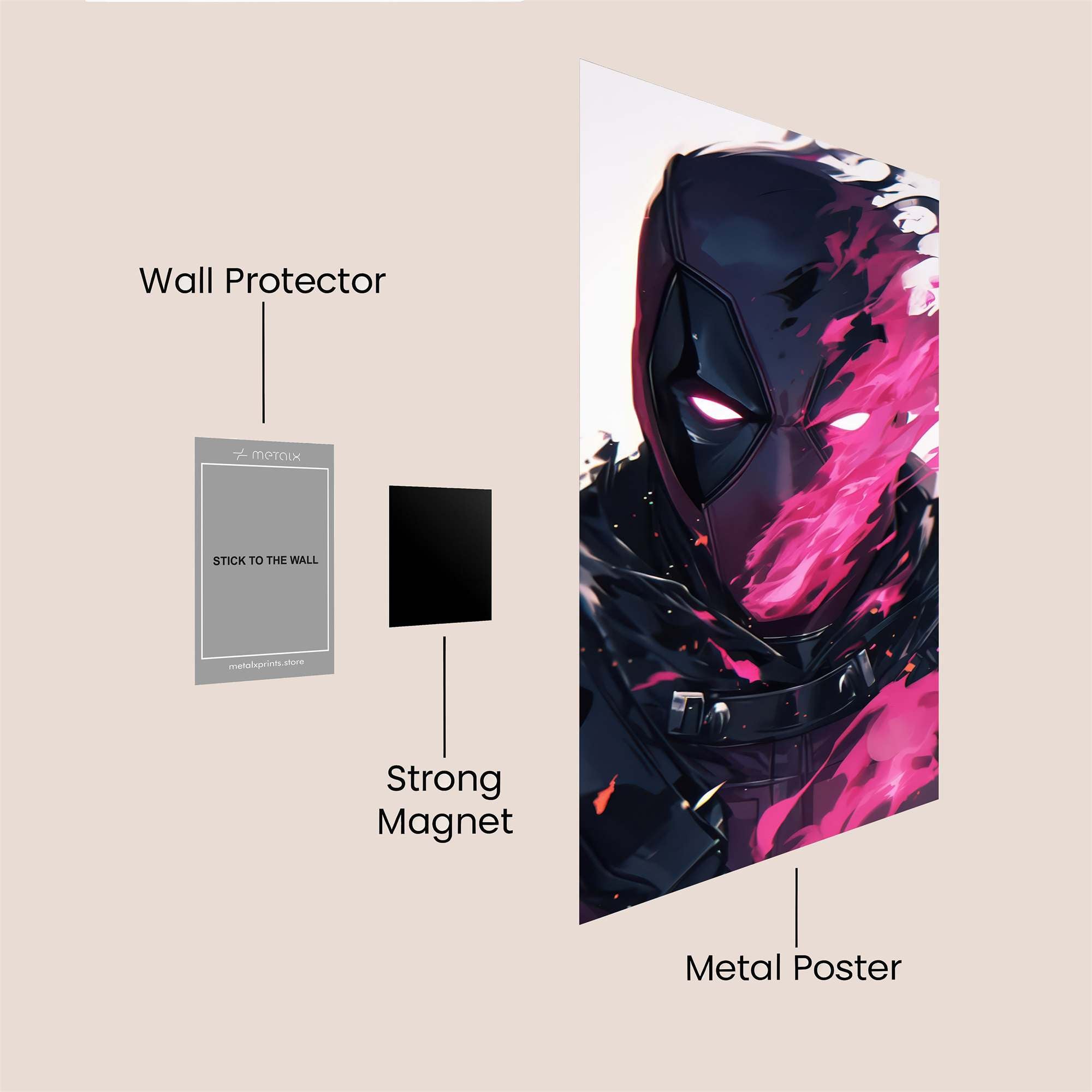 Deadpool Rage Safe Wall Magnetic / M