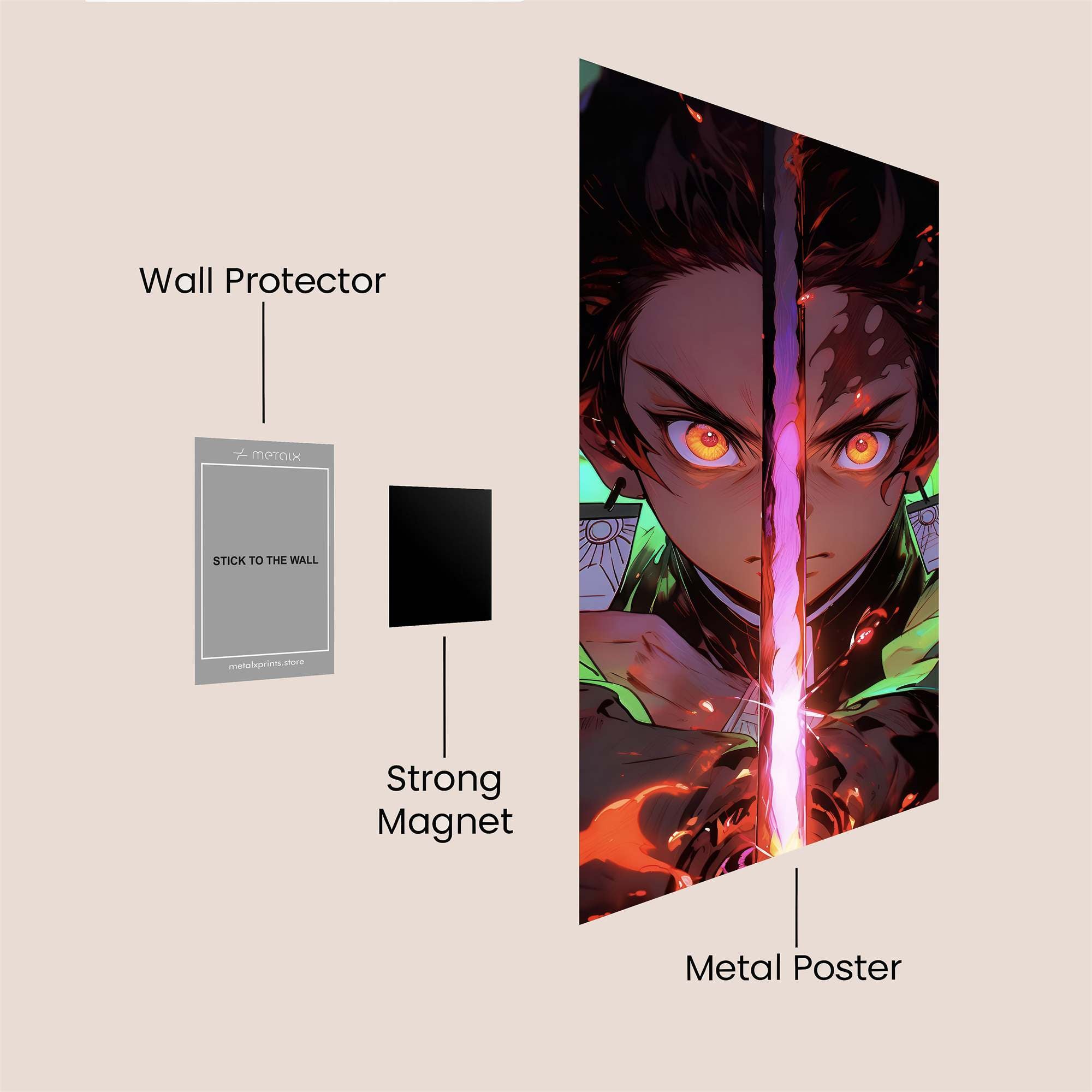 Nezuko Intense Safe Wall Magnetic / M