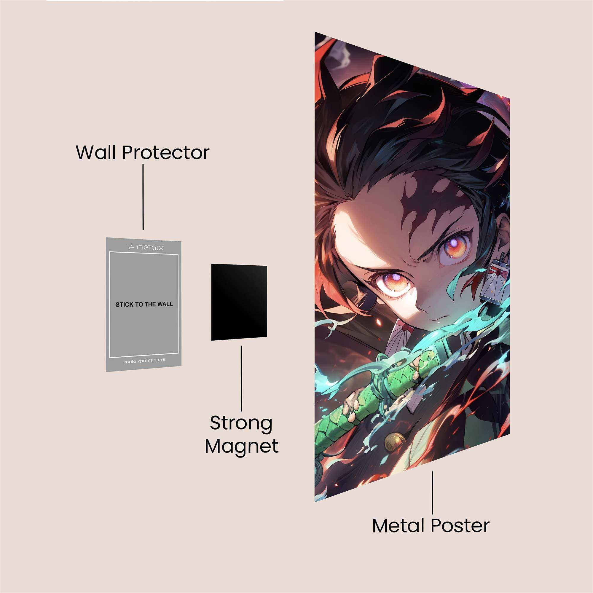 Tanjiro Tempest Safe Wall Magnetic / M