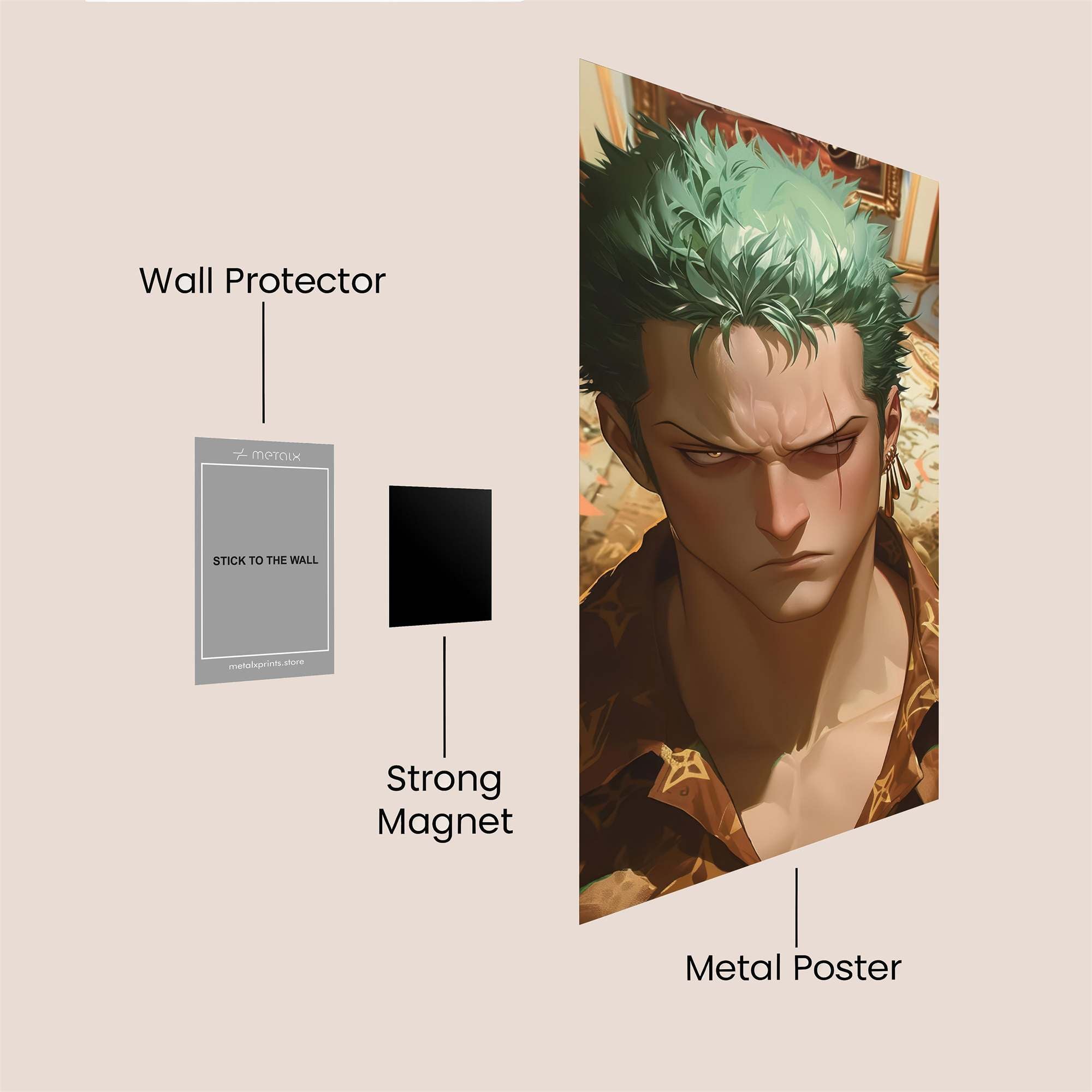 Roronoa Regal Safe Wall Magnetic / M