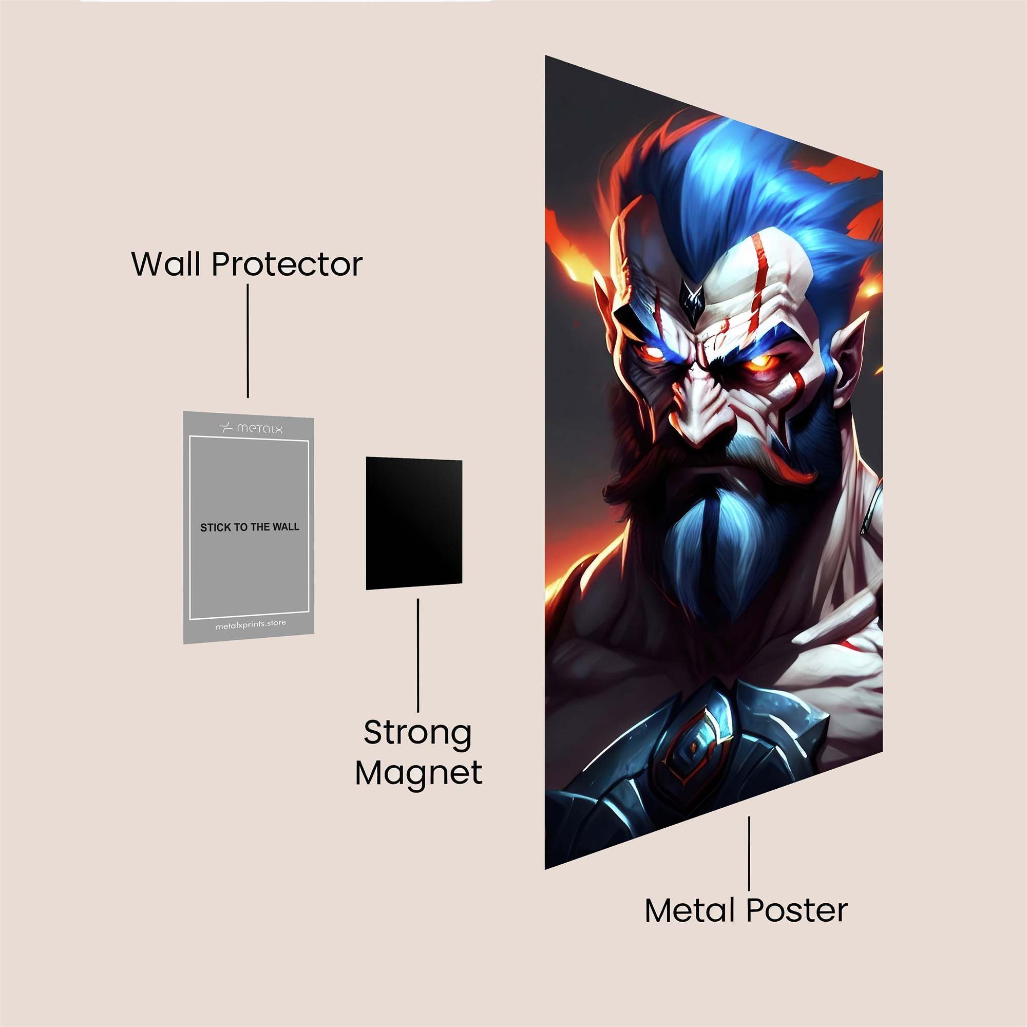 FlameFury Safe Wall Magnetic / M