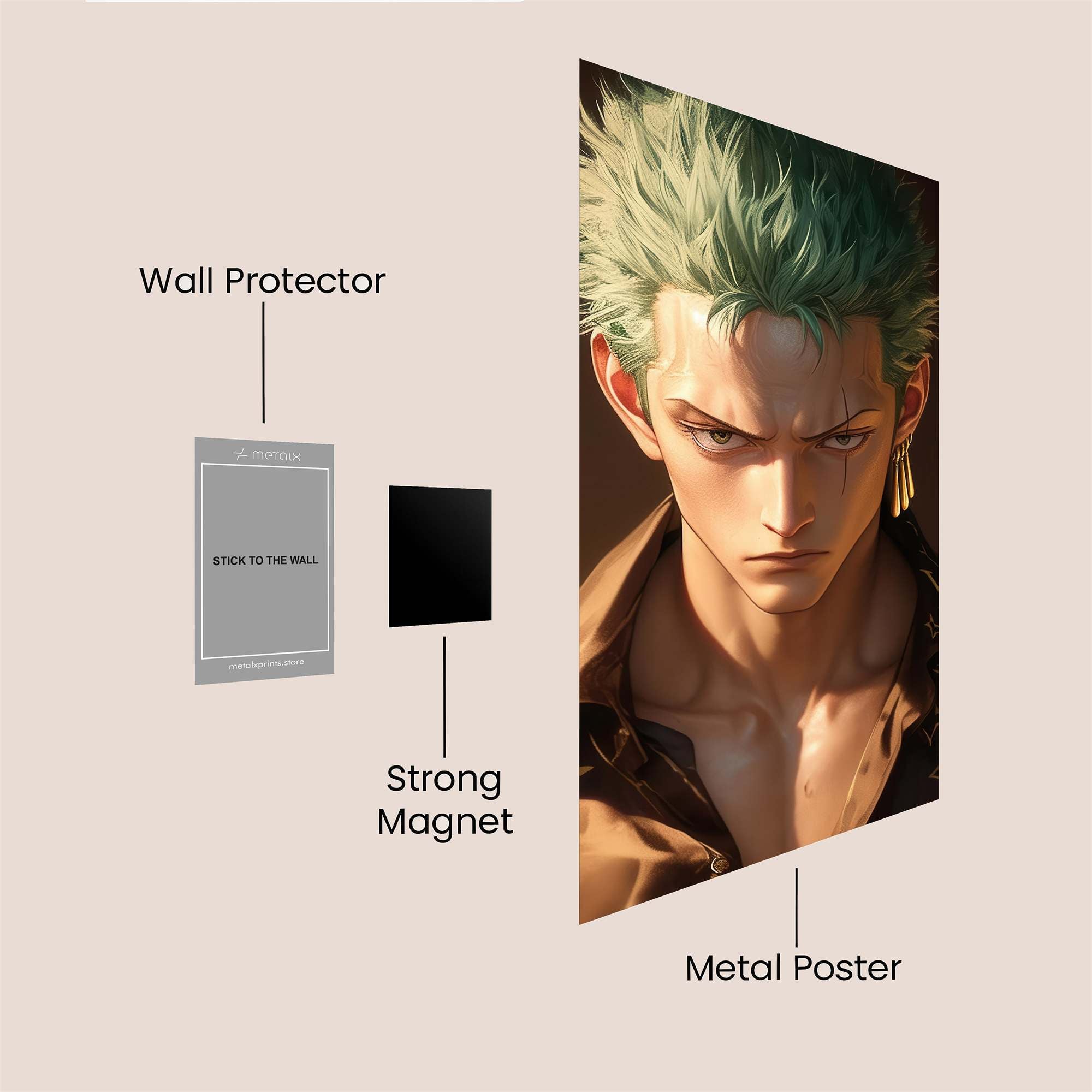 Roronoa Regal Safe Wall Magnetic / M