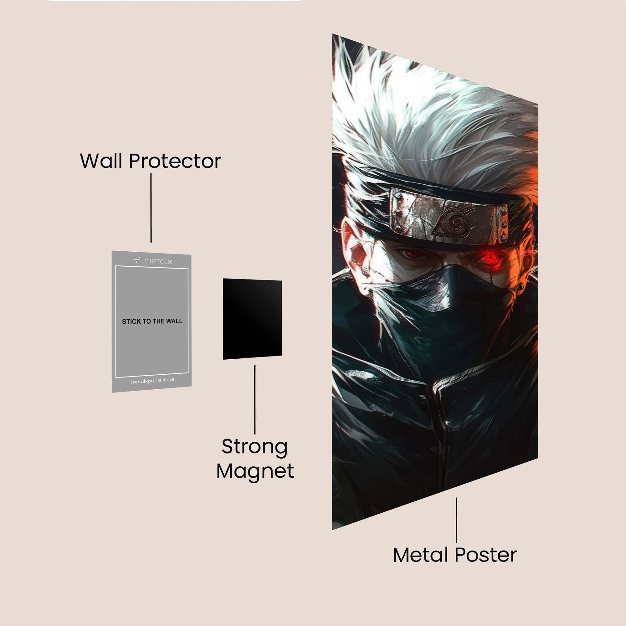 Kakashi Fierce Safe Wall Magnetic / M