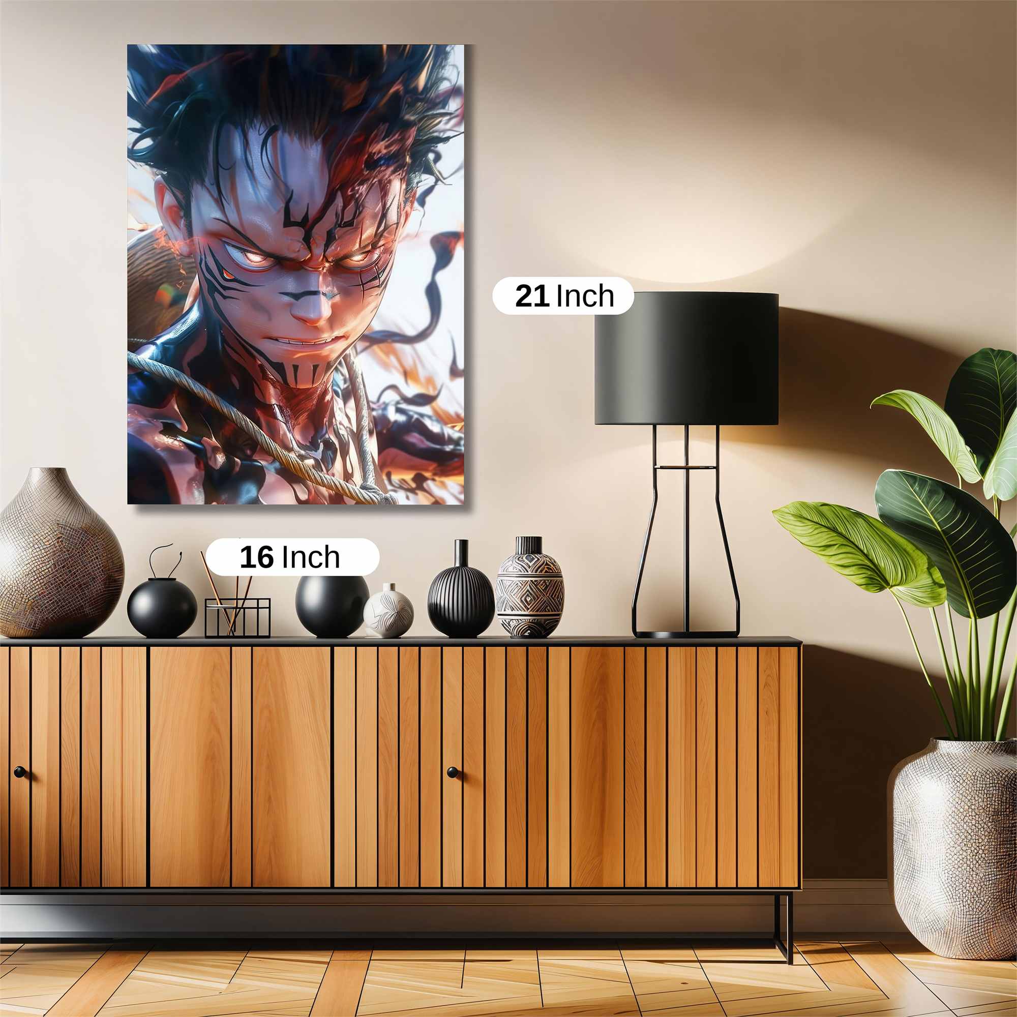 Luffy Unleashed Safe Wall Magnetic / M