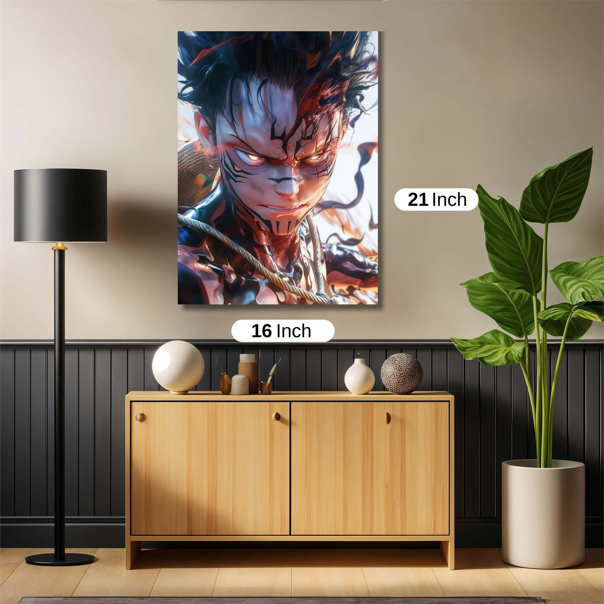 Luffy Unleashed Safe Wall Magnetic / M