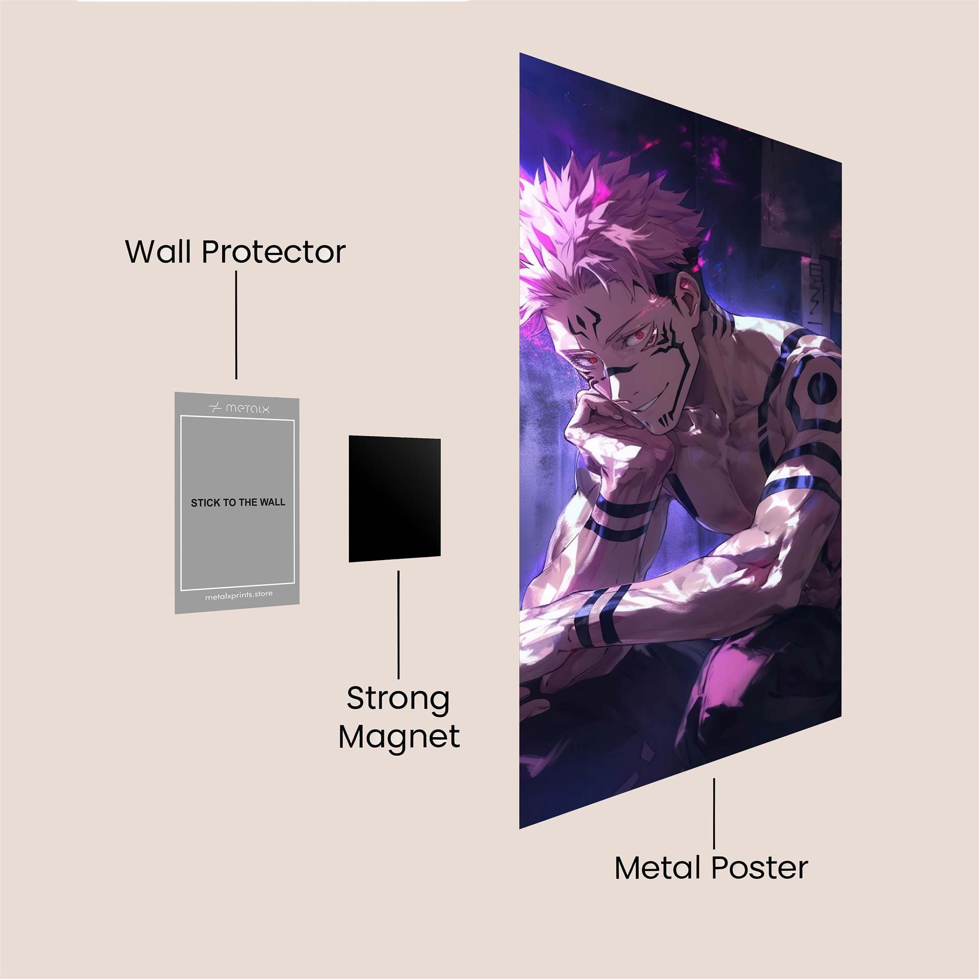 Sukuna Gloom Safe Wall Magnetic / M