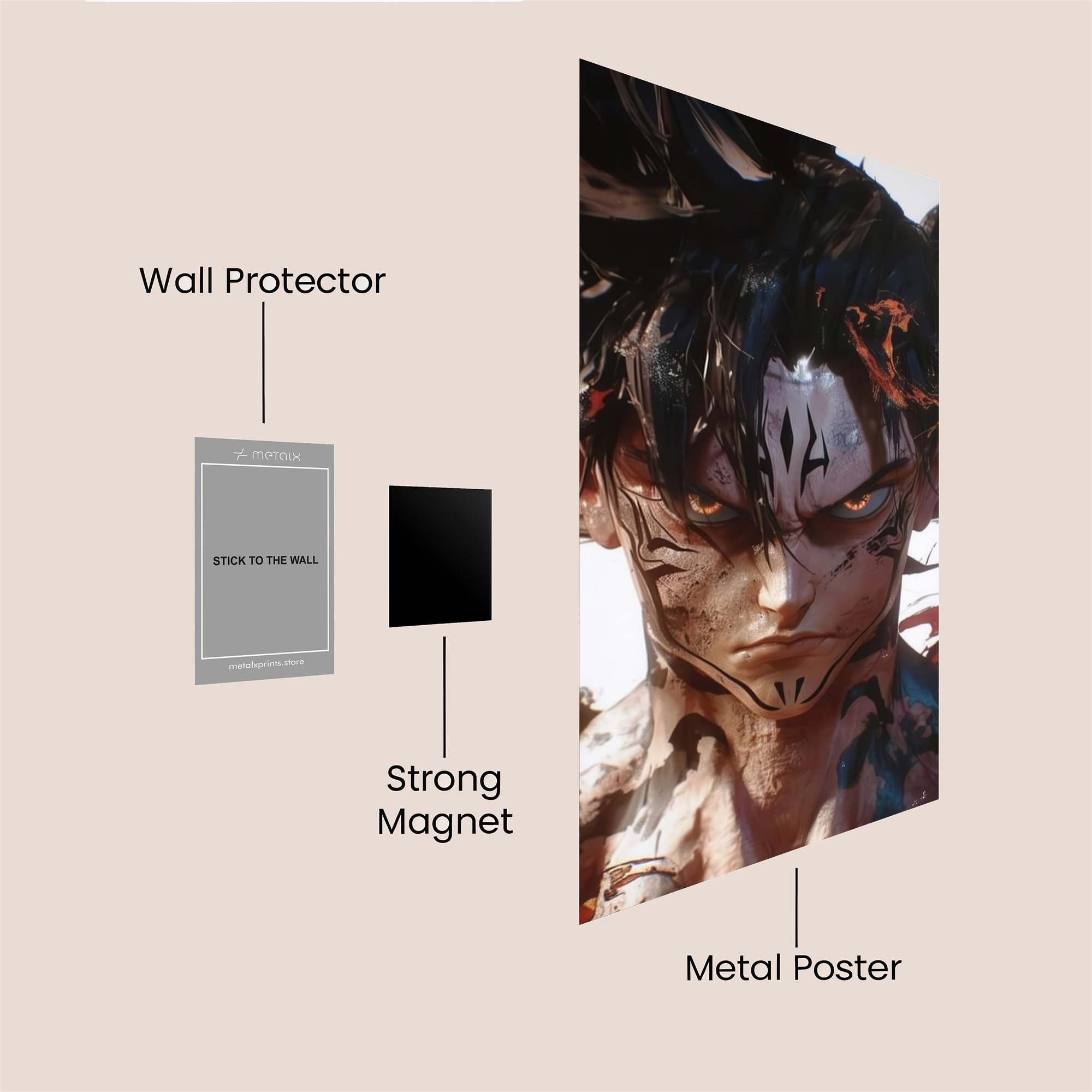 Vegeta Vengeful Safe Wall Magnetic / M