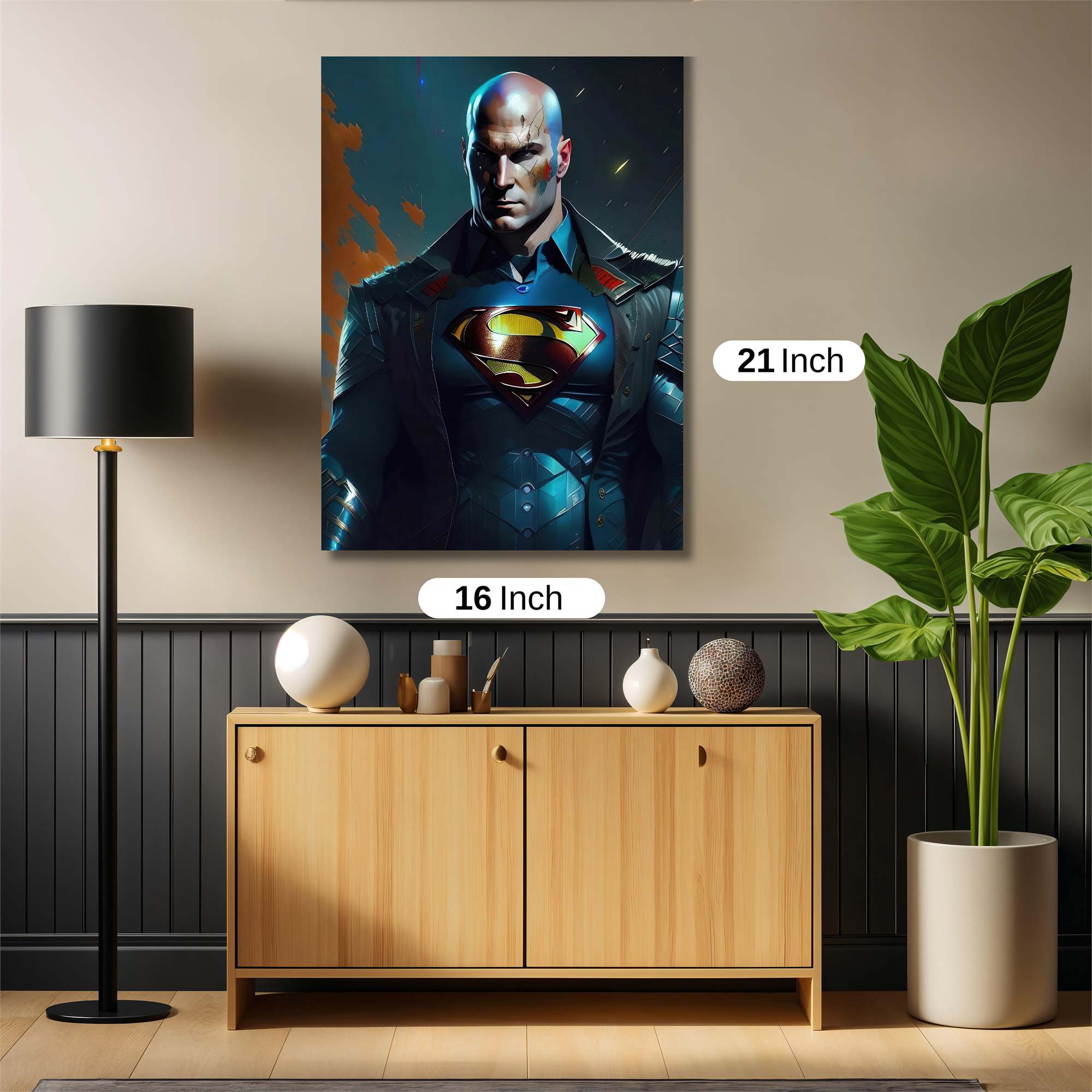 Superman Somber Safe Wall Magnetic / M