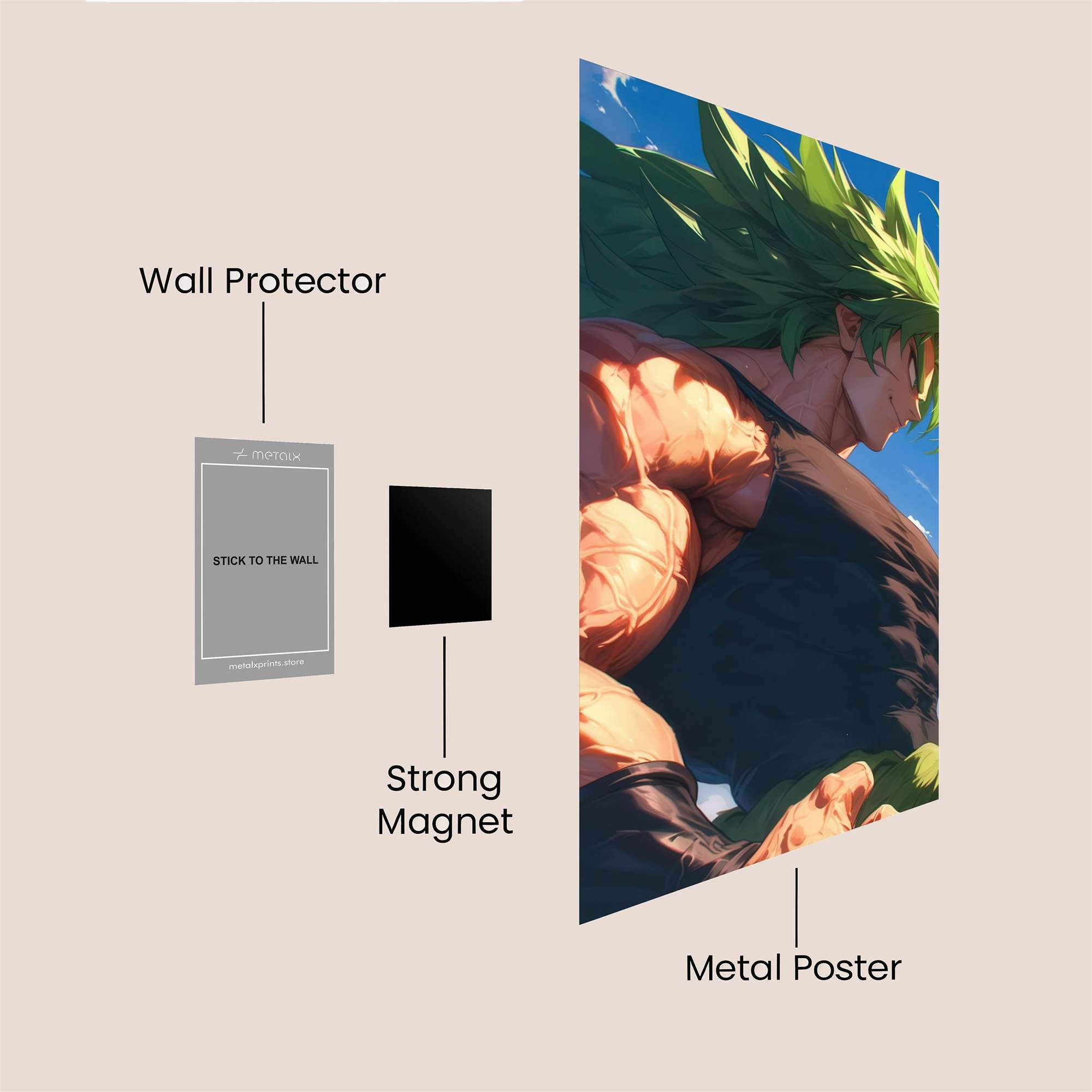 Broly Radiant Safe Wall Magnetic / M