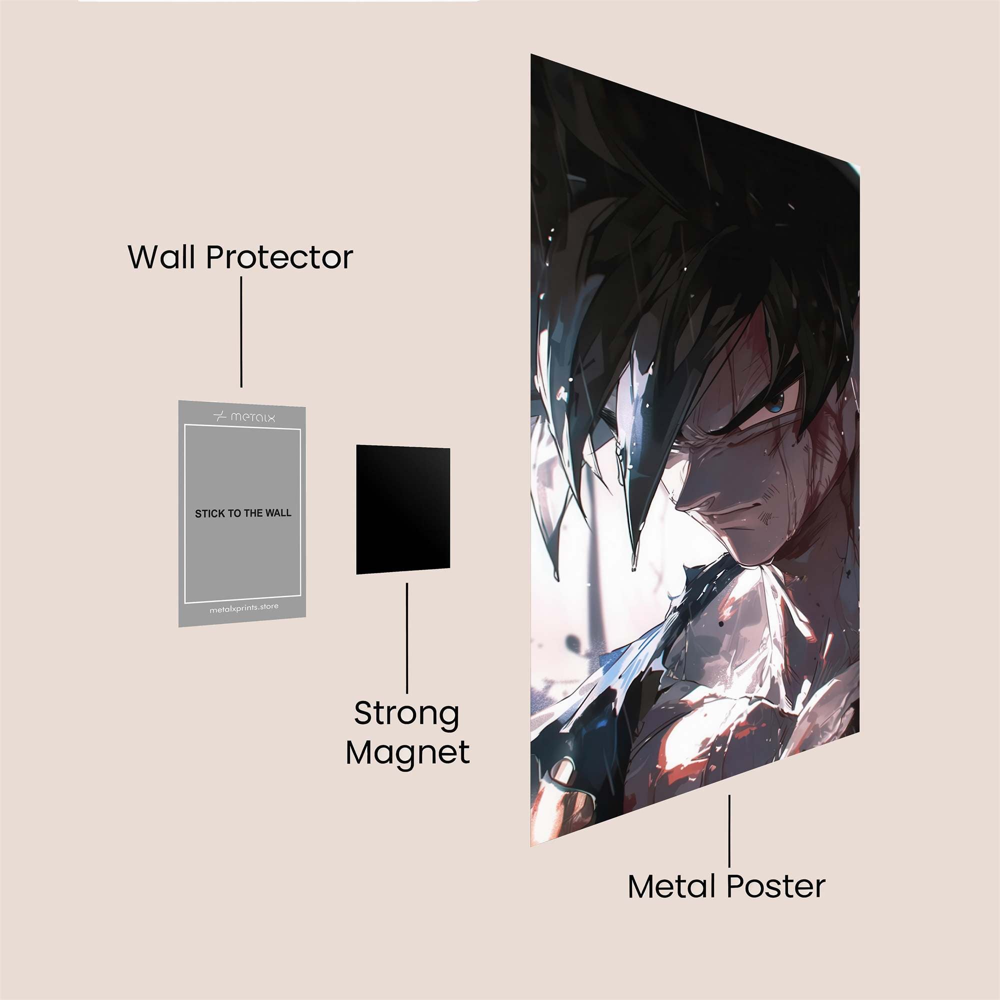 Goku Rage Safe Wall Magnetic / M