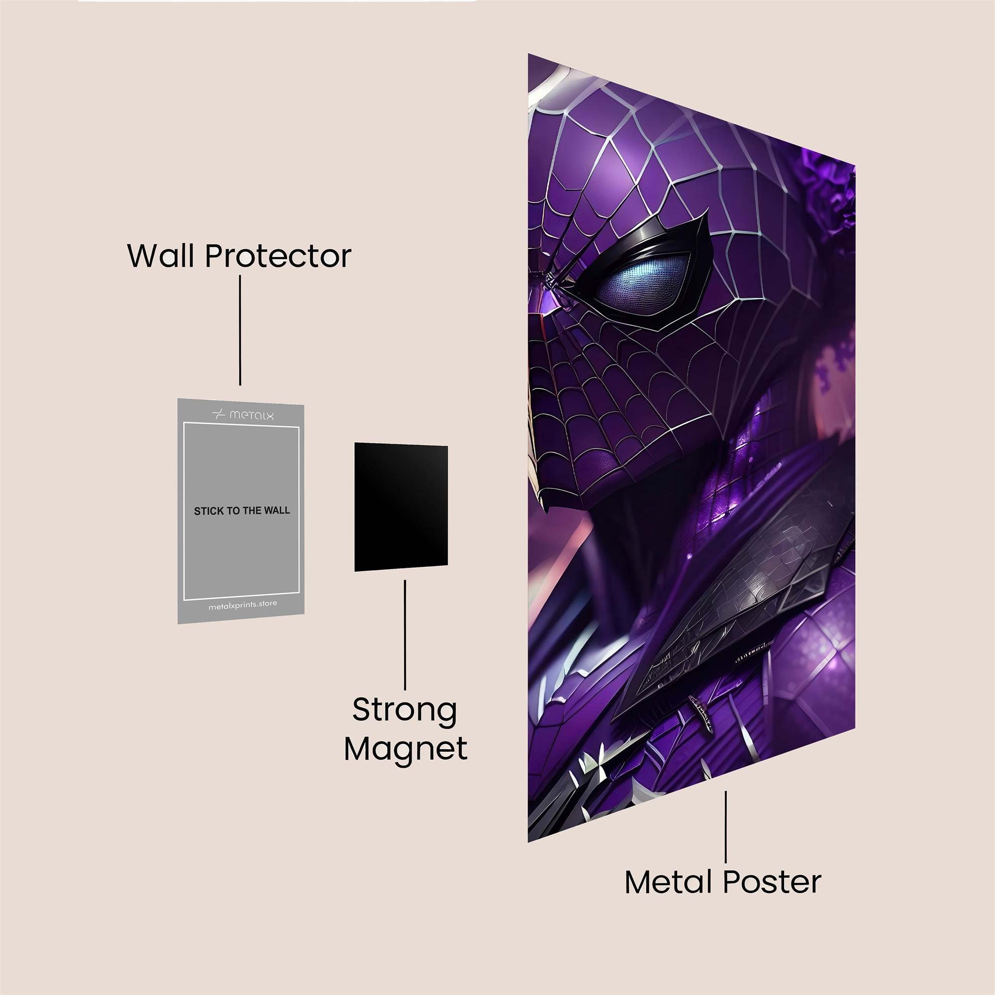 Spider Twilight Safe Wall Magnetic / M