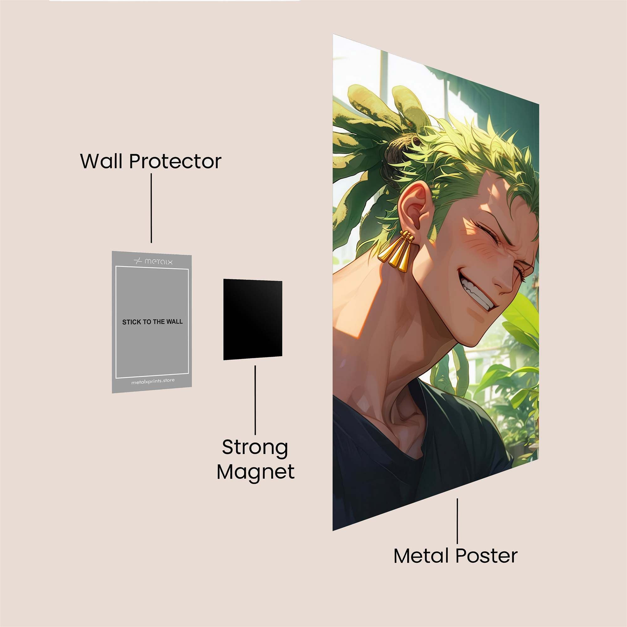 Roronoa Radiant Safe Wall Magnetic / M