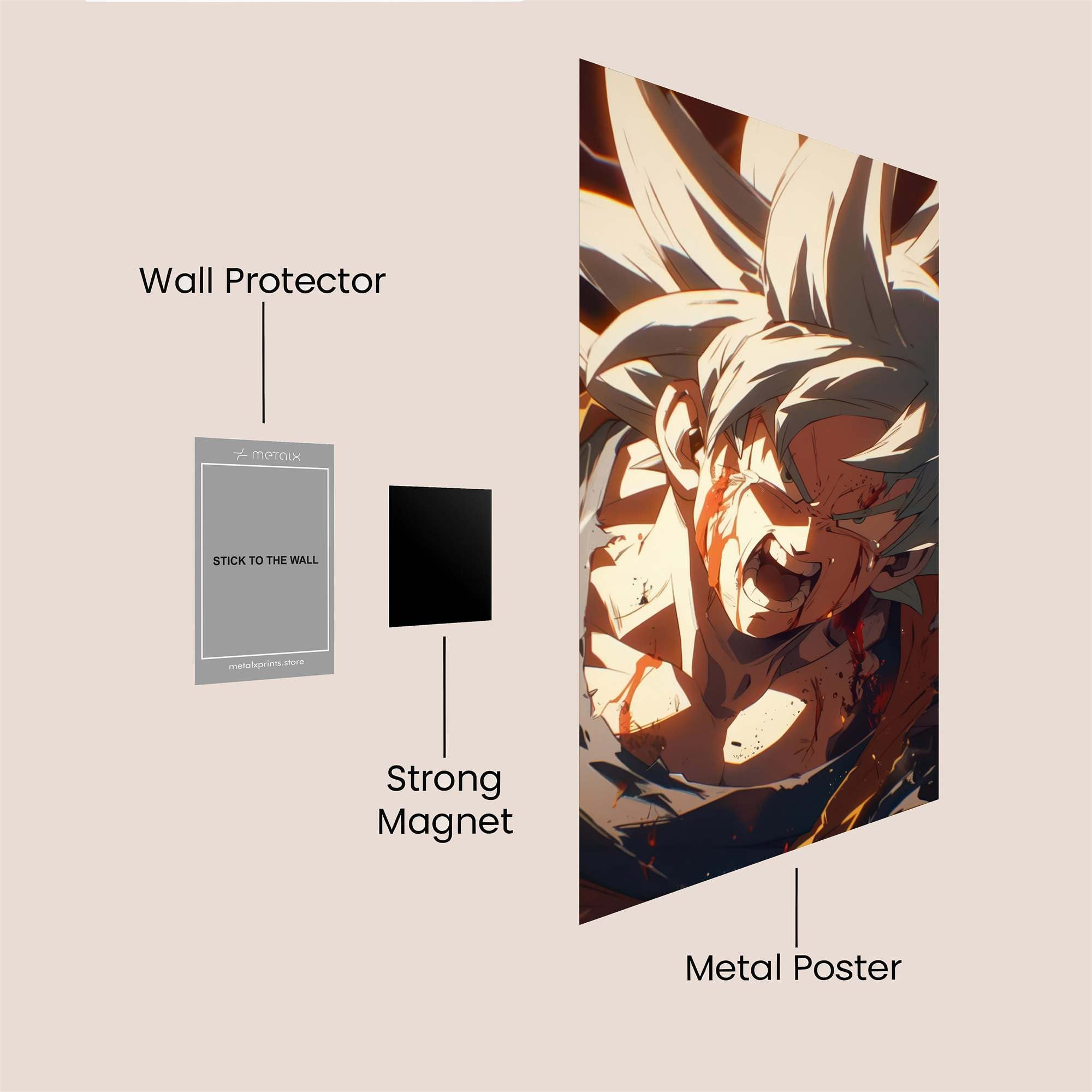 Goku Resolute Safe Wall Magnetic / M