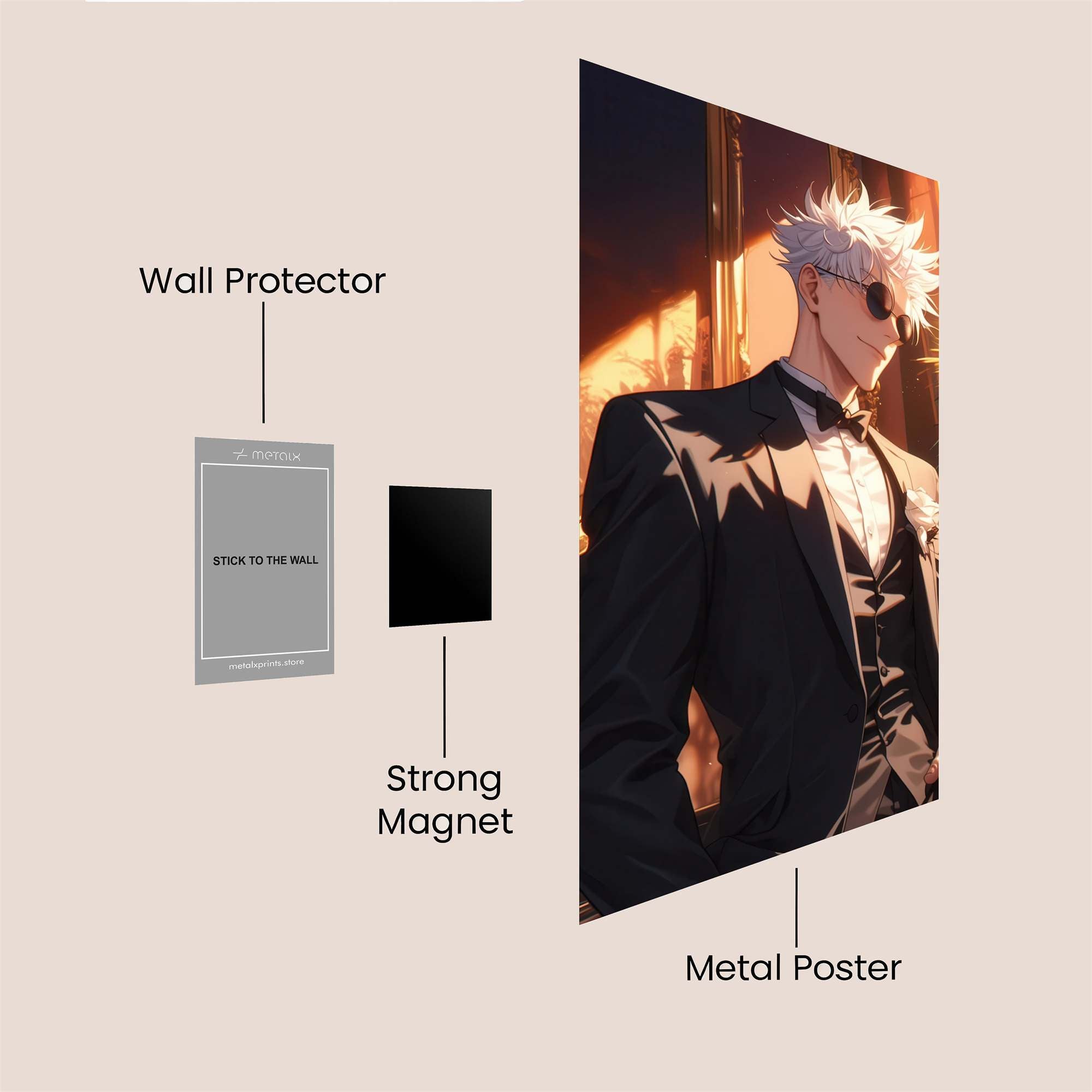 Satoru Elegant Safe Wall Magnetic / M