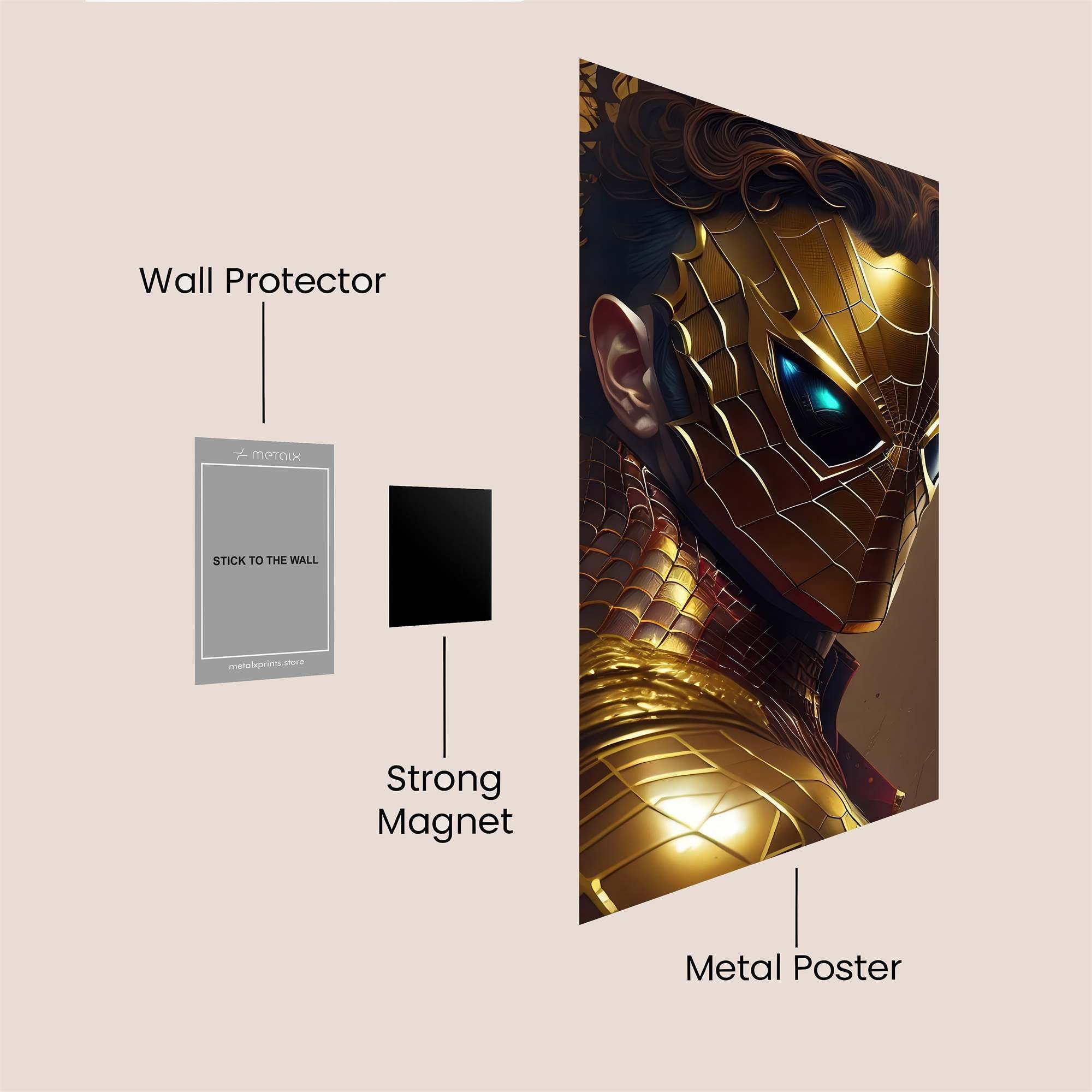 Spider Radiant Safe Wall Magnetic / M