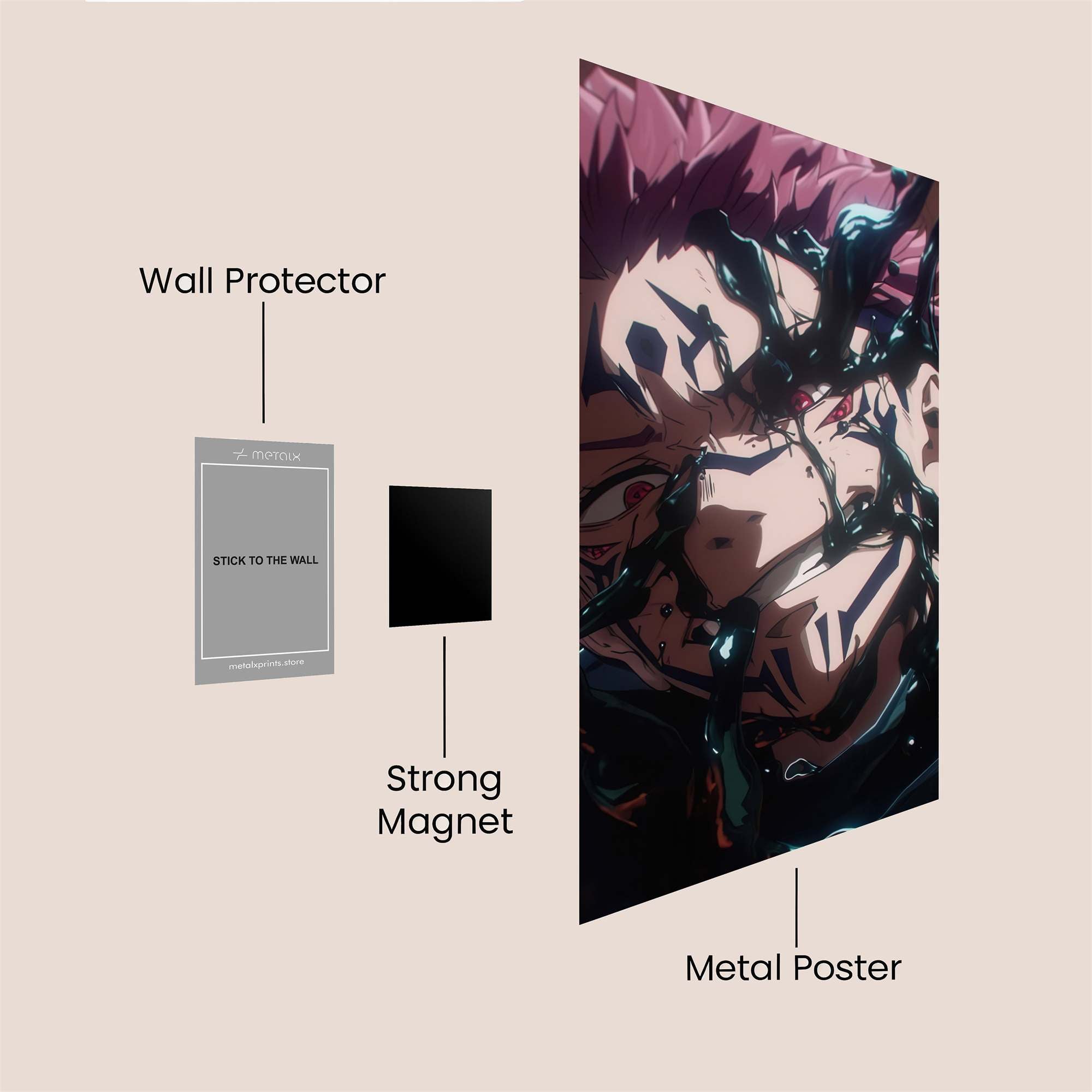 Sukuna Frenzied Safe Wall Magnetic / M