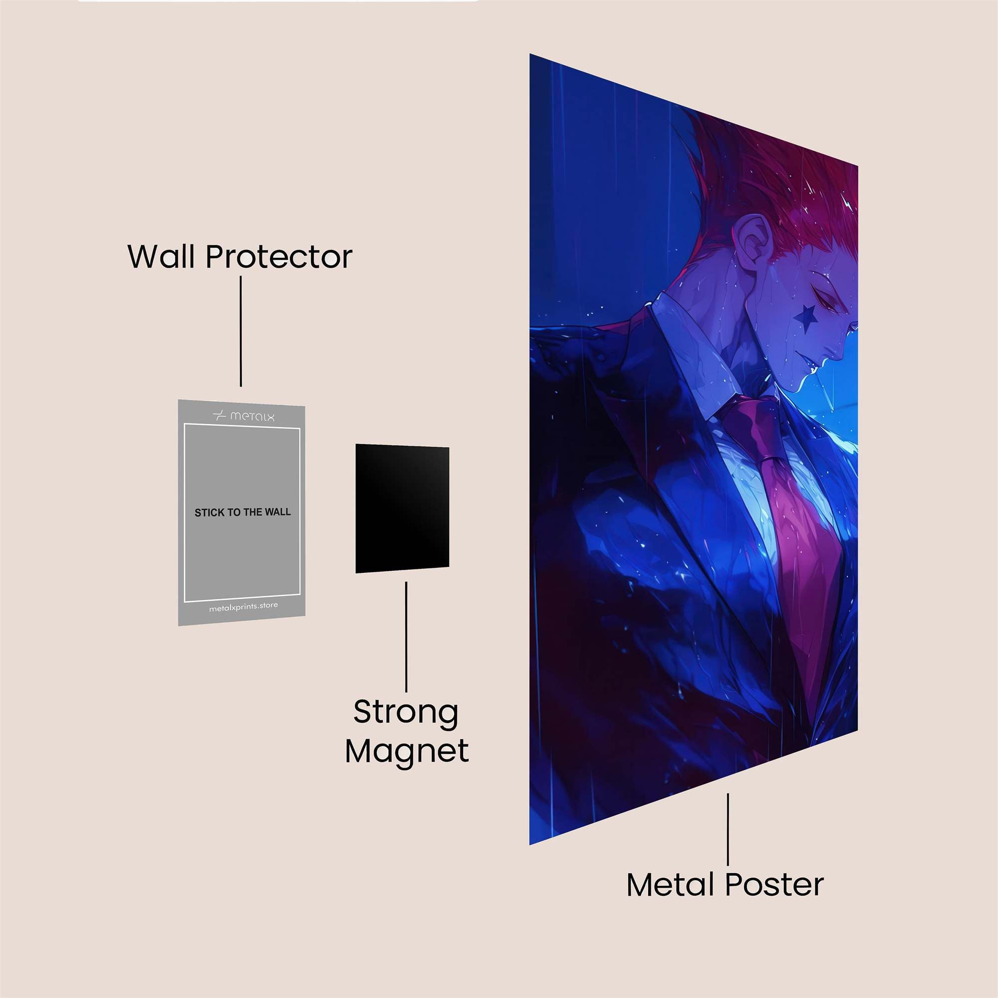 Hisoka Enigmatic Safe Wall Magnetic / M