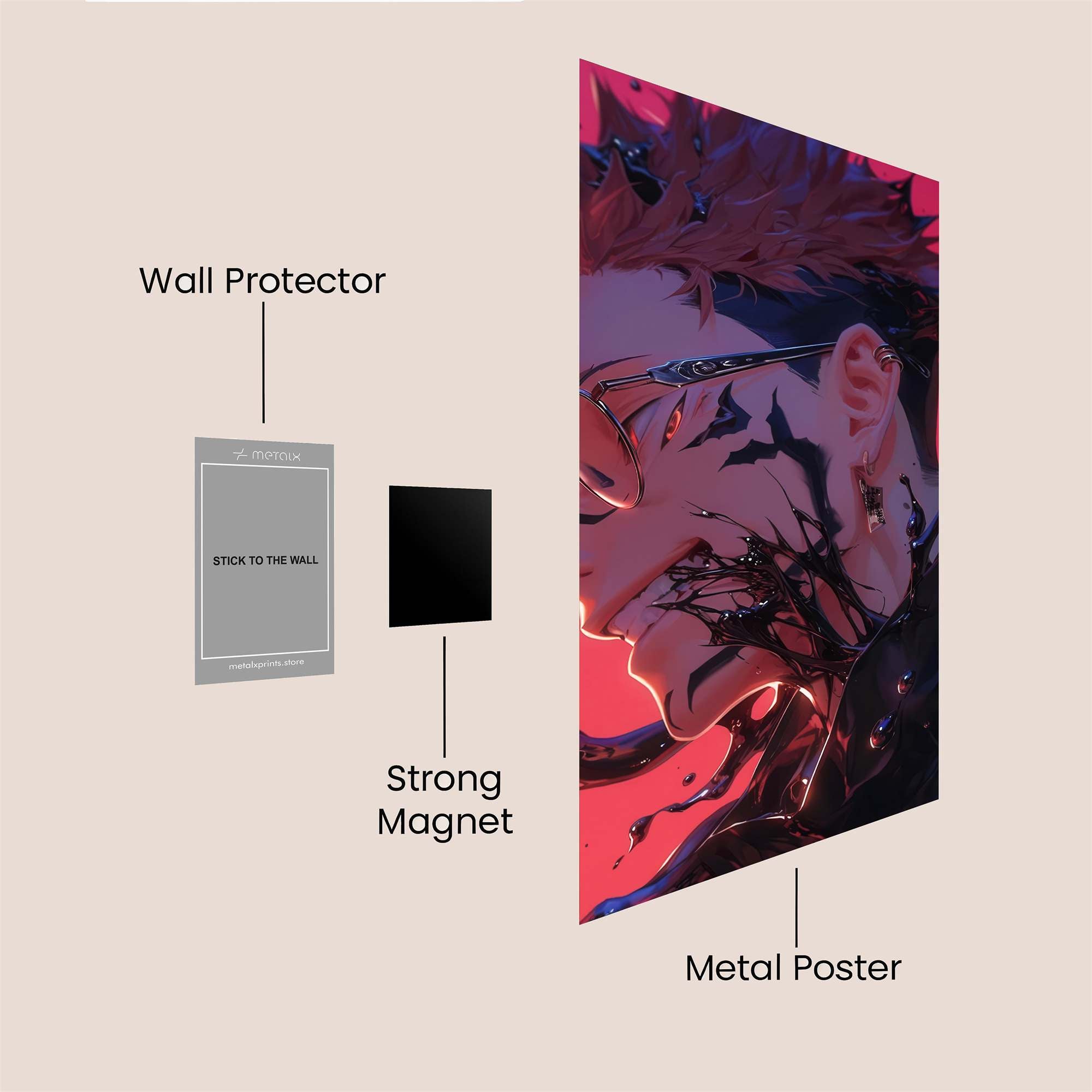 Sukuna Tormented Safe Wall Magnetic / M