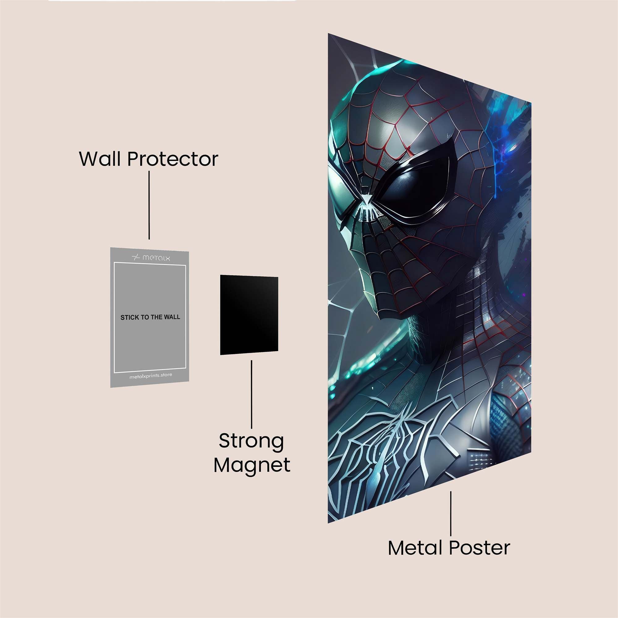 Spider Resolute Safe Wall Magnetic / M