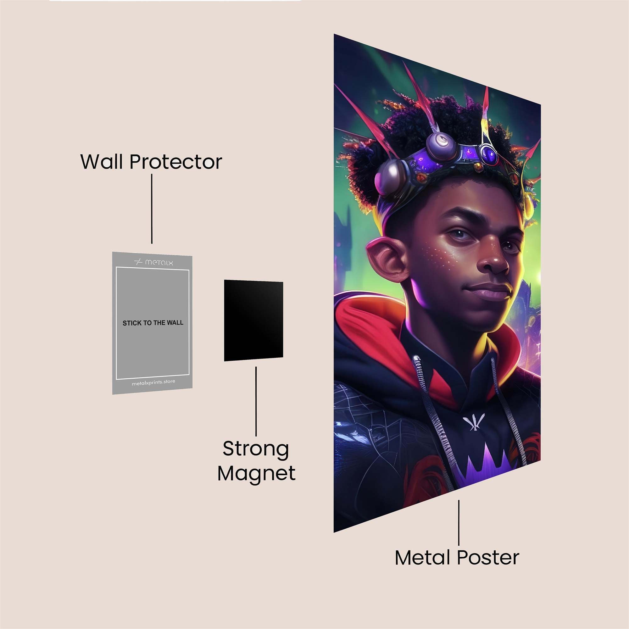 Miles Majestic Safe Wall Magnetic / M