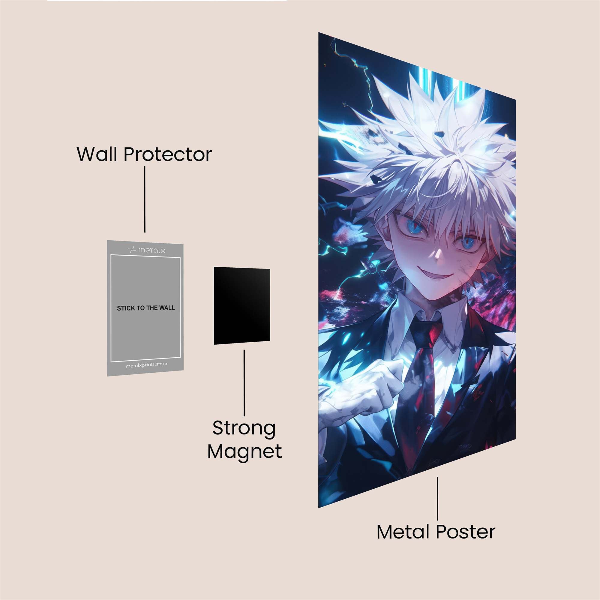 Killua Electrifying Safe Wall Magnetic / M