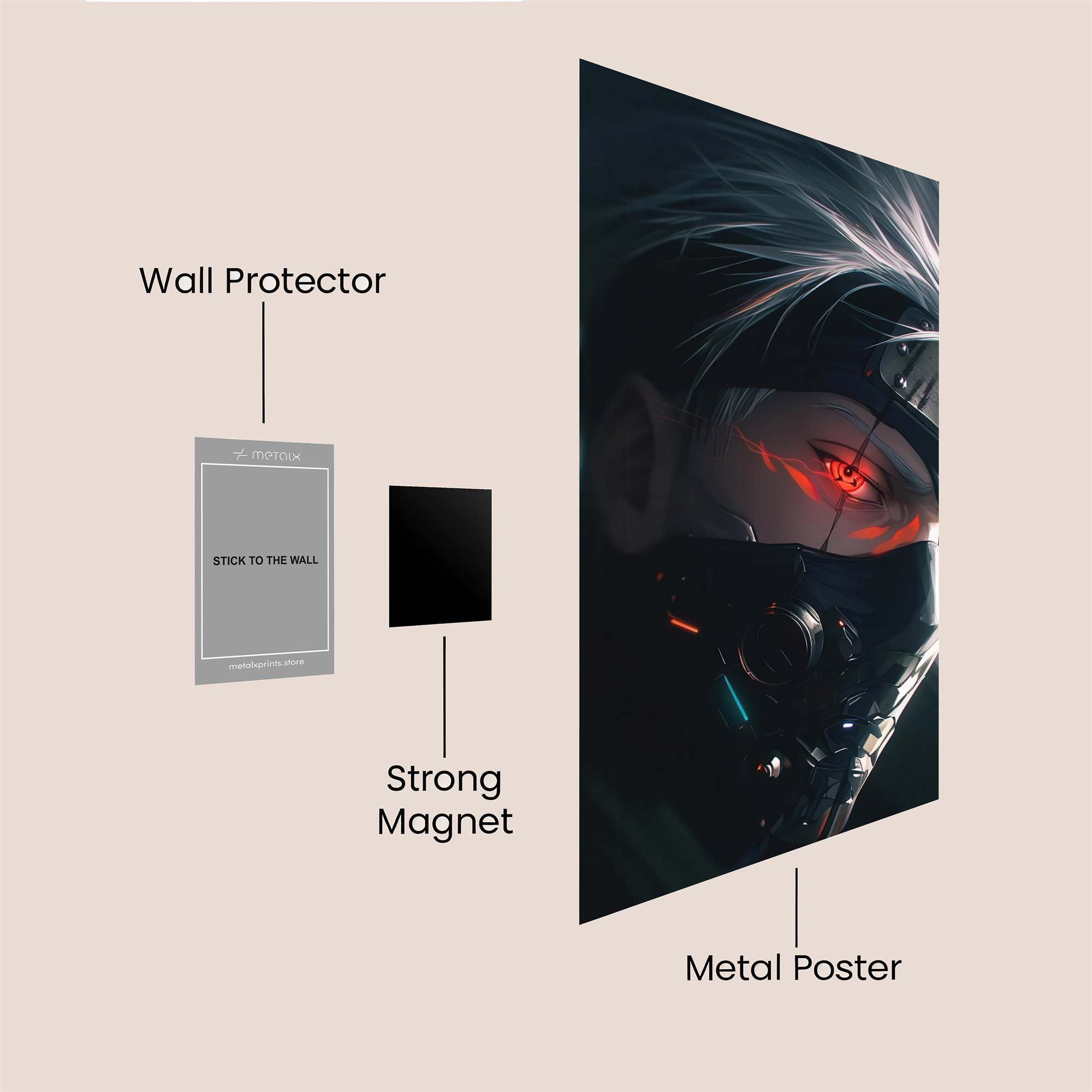 Kakashi Cybernetic Safe Wall Magnetic / M