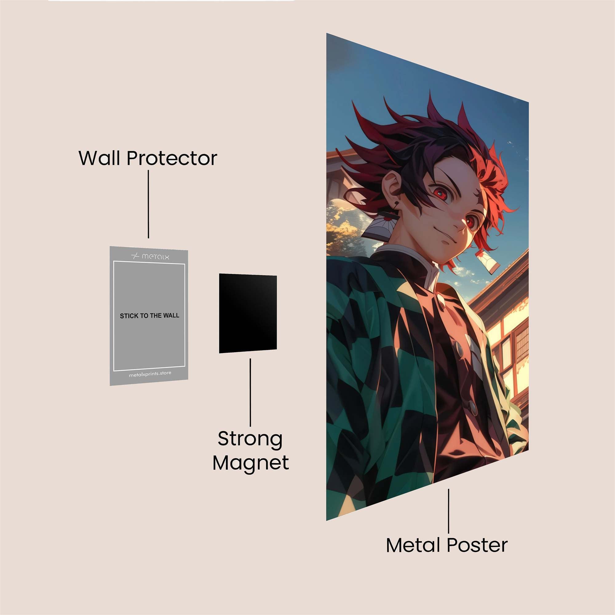 Tanjiro Triumphant Safe Wall Magnetic / M