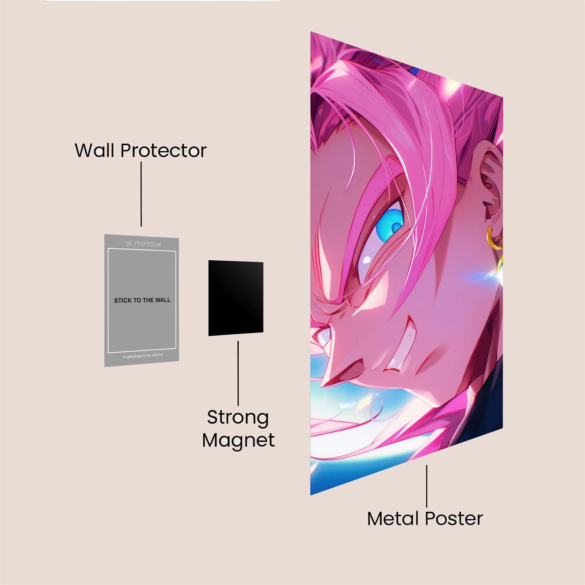 Rose Radiance Safe Wall Magnetic / M