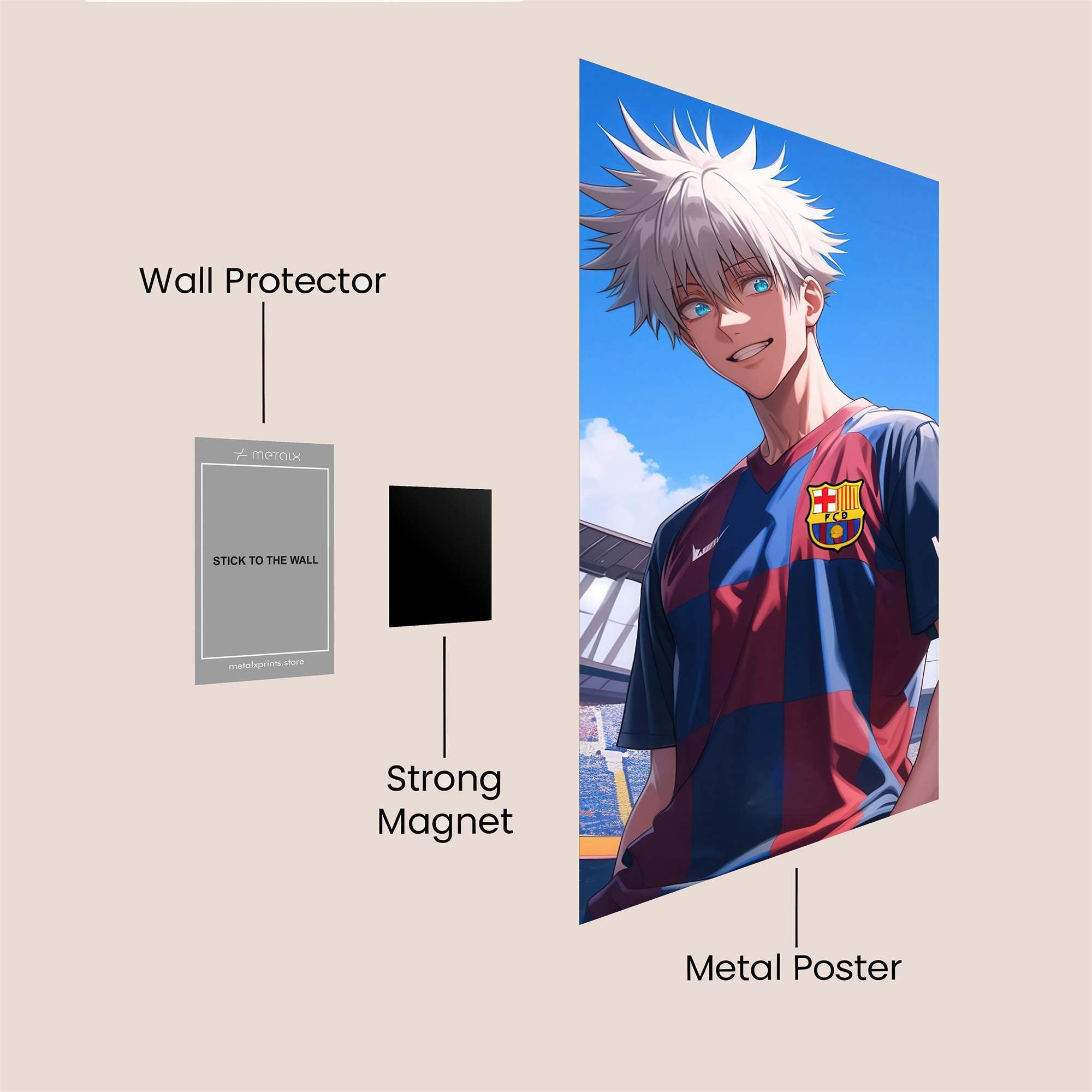 Silver Serenity Safe Wall Magnetic / M