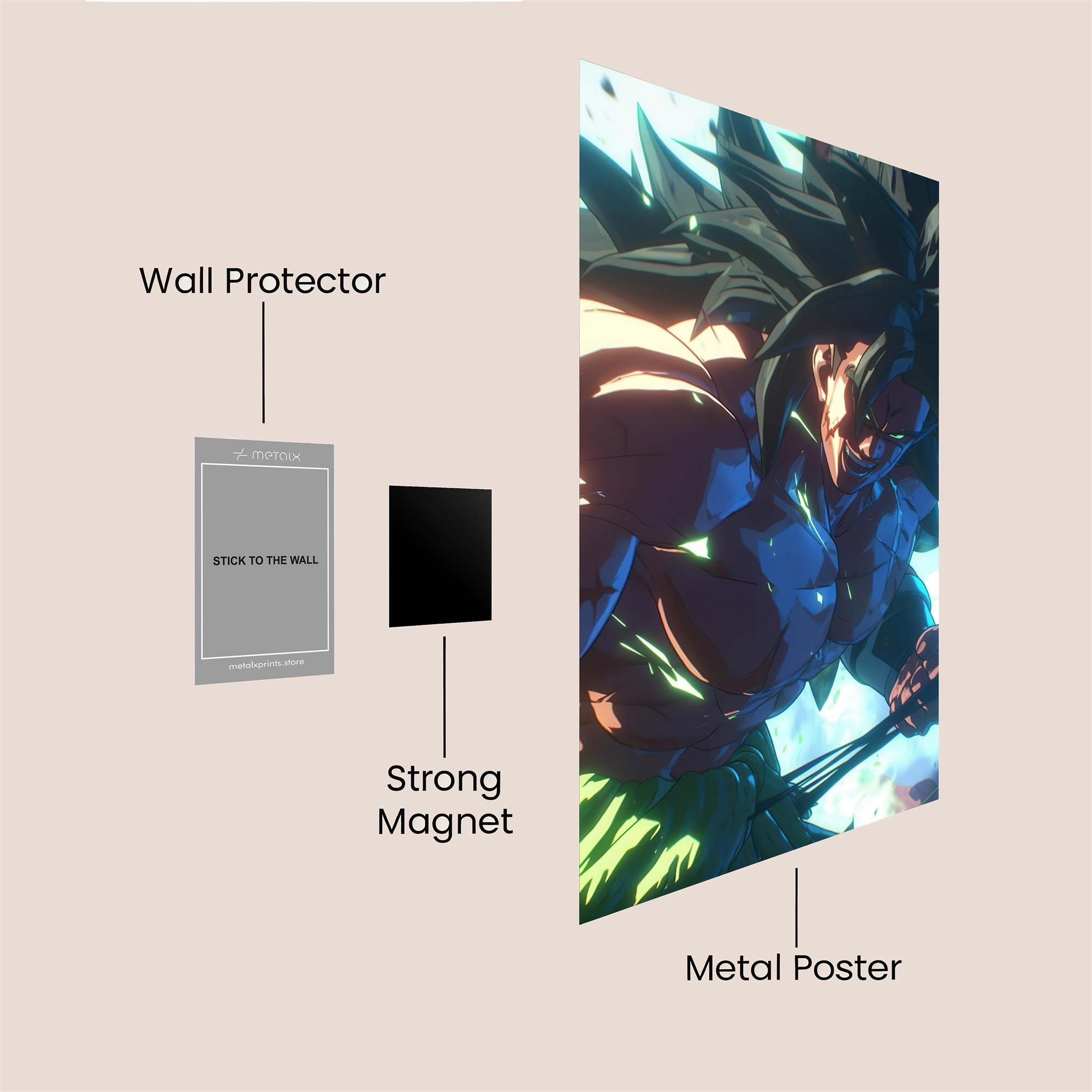 Broly Berserk Safe Wall Magnetic / M