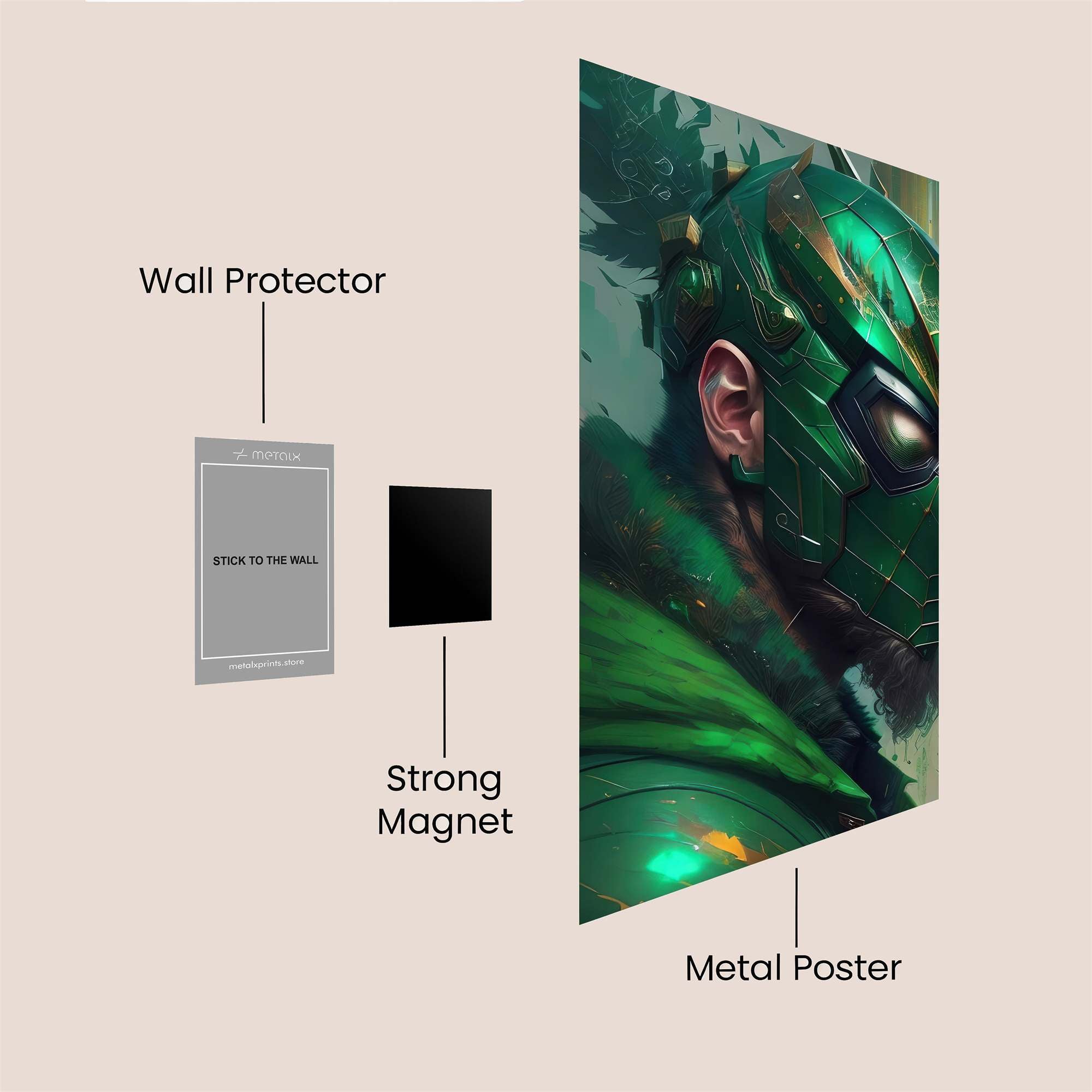 Green Enigma Safe Wall Magnetic / M