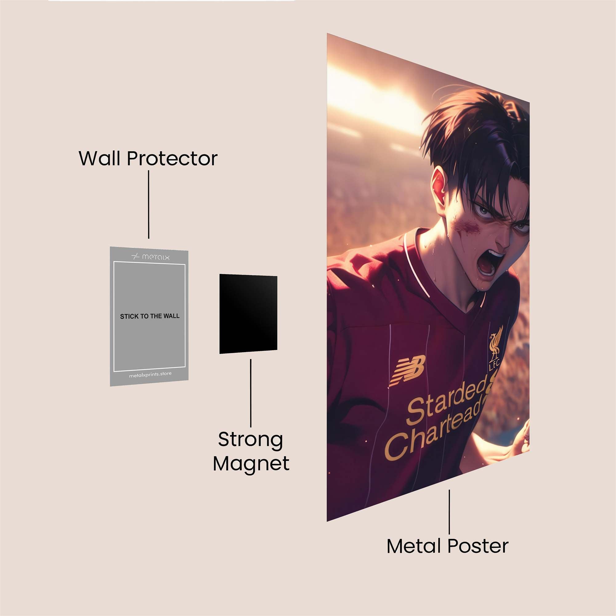 Levi Enraged Safe Wall Magnetic / M