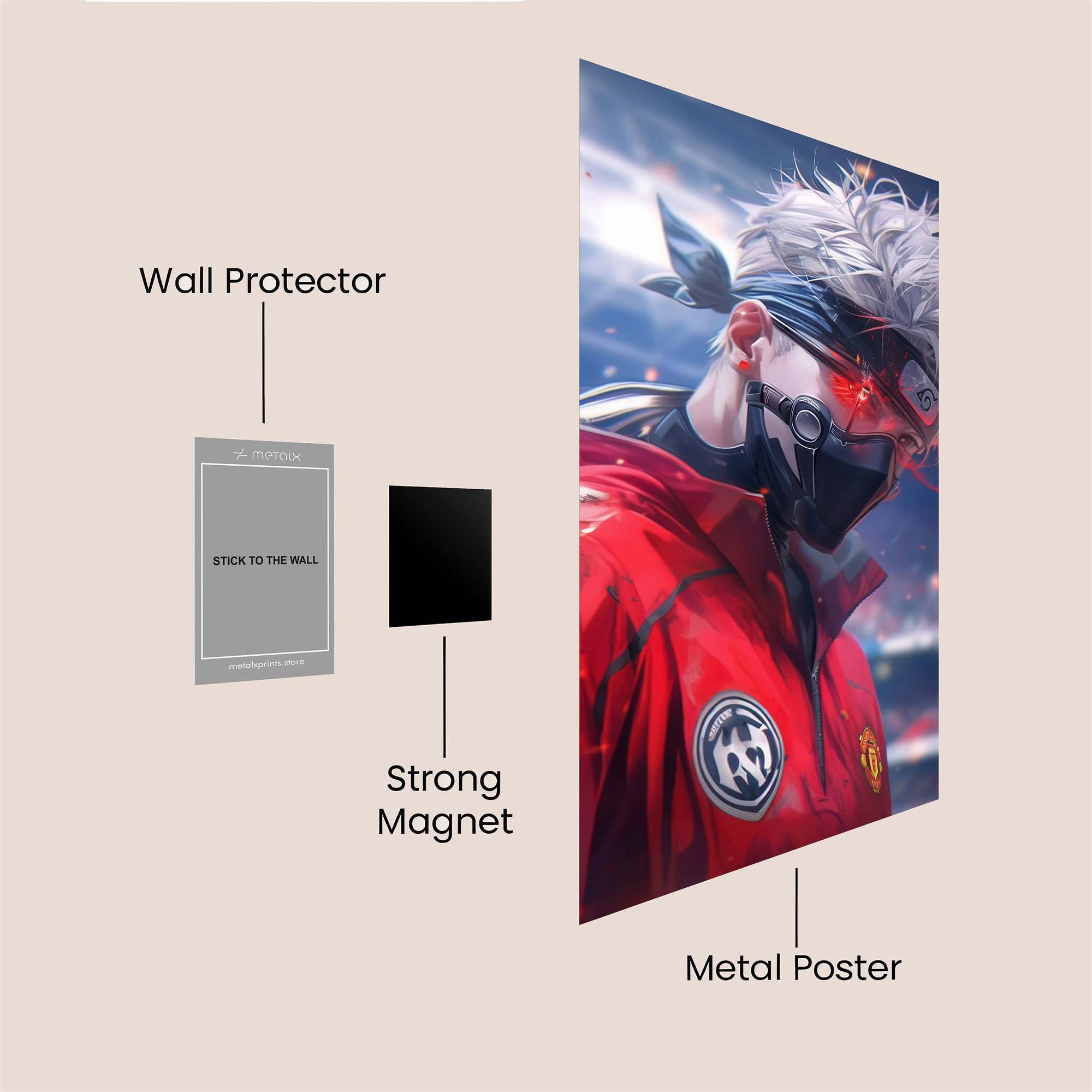 Kakashi Menace Safe Wall Magnetic / M