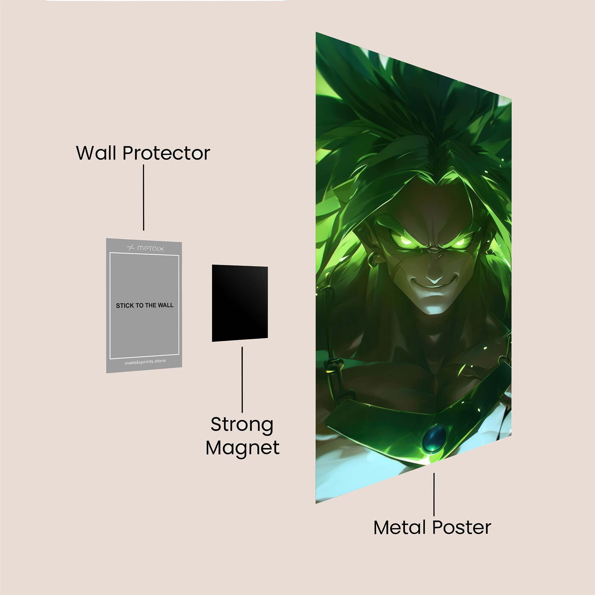 Broly Berserk Safe Wall Magnetic / M