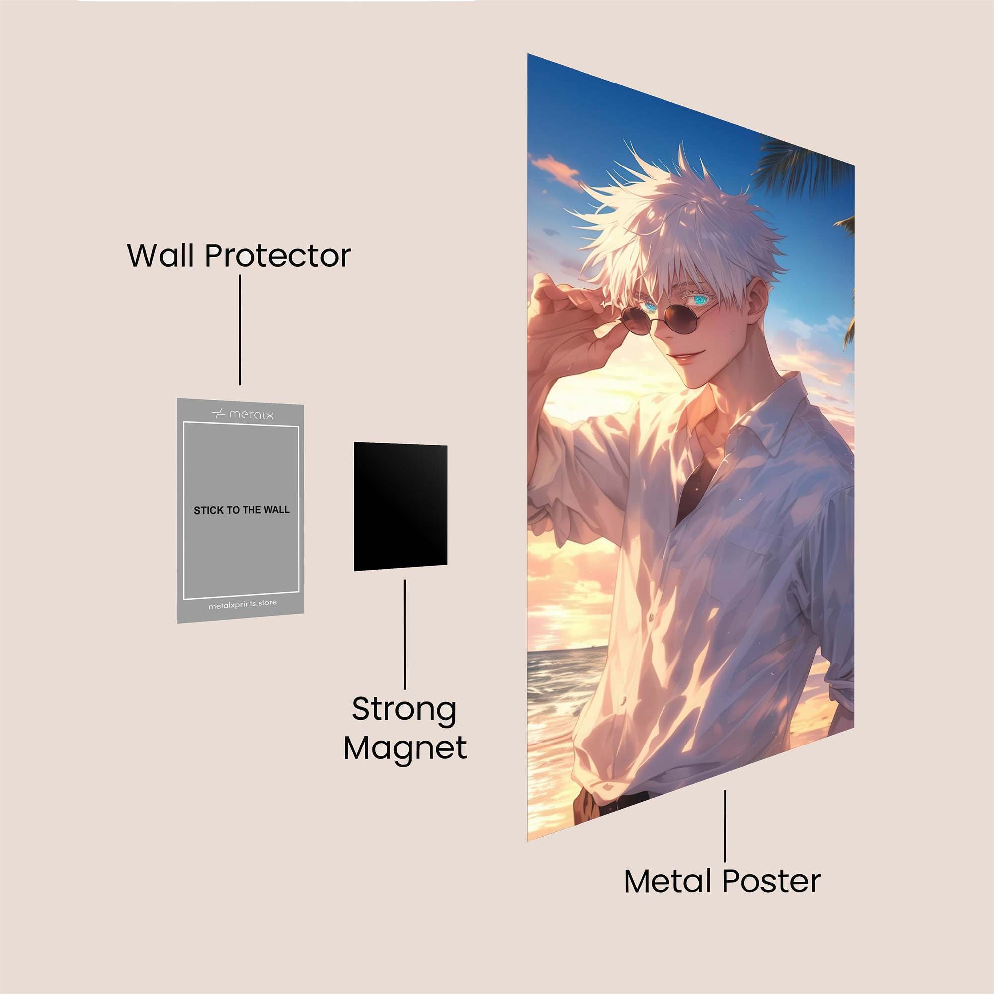 Gojo Gleeful Safe Wall Magnetic / M