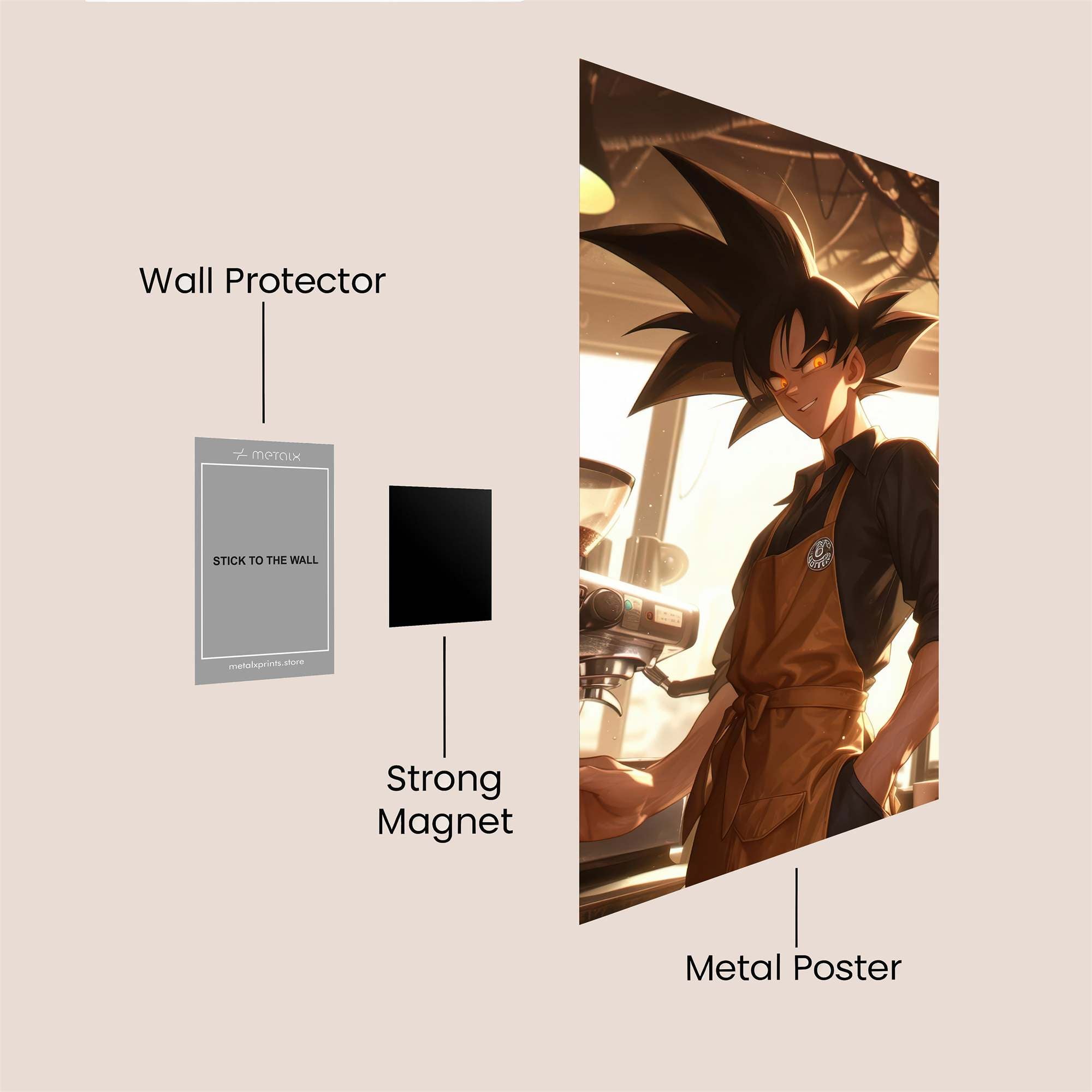 Goku Barista Safe Wall Magnetic / M