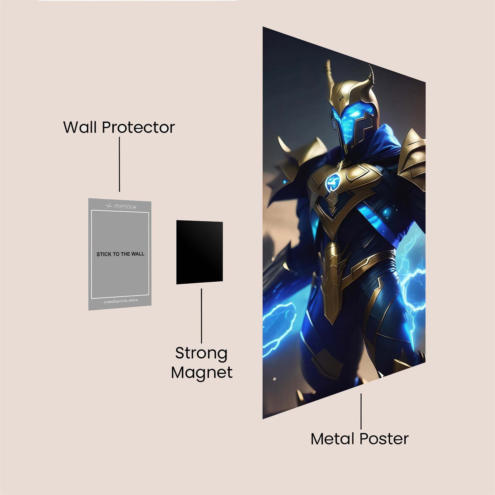 BlueKnight Safe Wall Magnetic / M